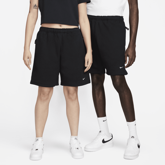 Nike swoosh top fleece shorts