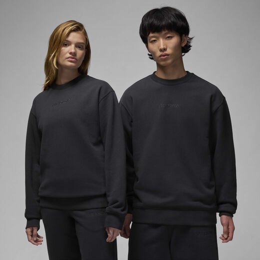 Paris Collections-JRDN, Air Jordan Wordmark, Men's Fleece Crew-Neck Sweatshirt Paris Collections-JRDN, Air Jordan Wordmark, Men's Fleece Crew-Neck Sweatshirt