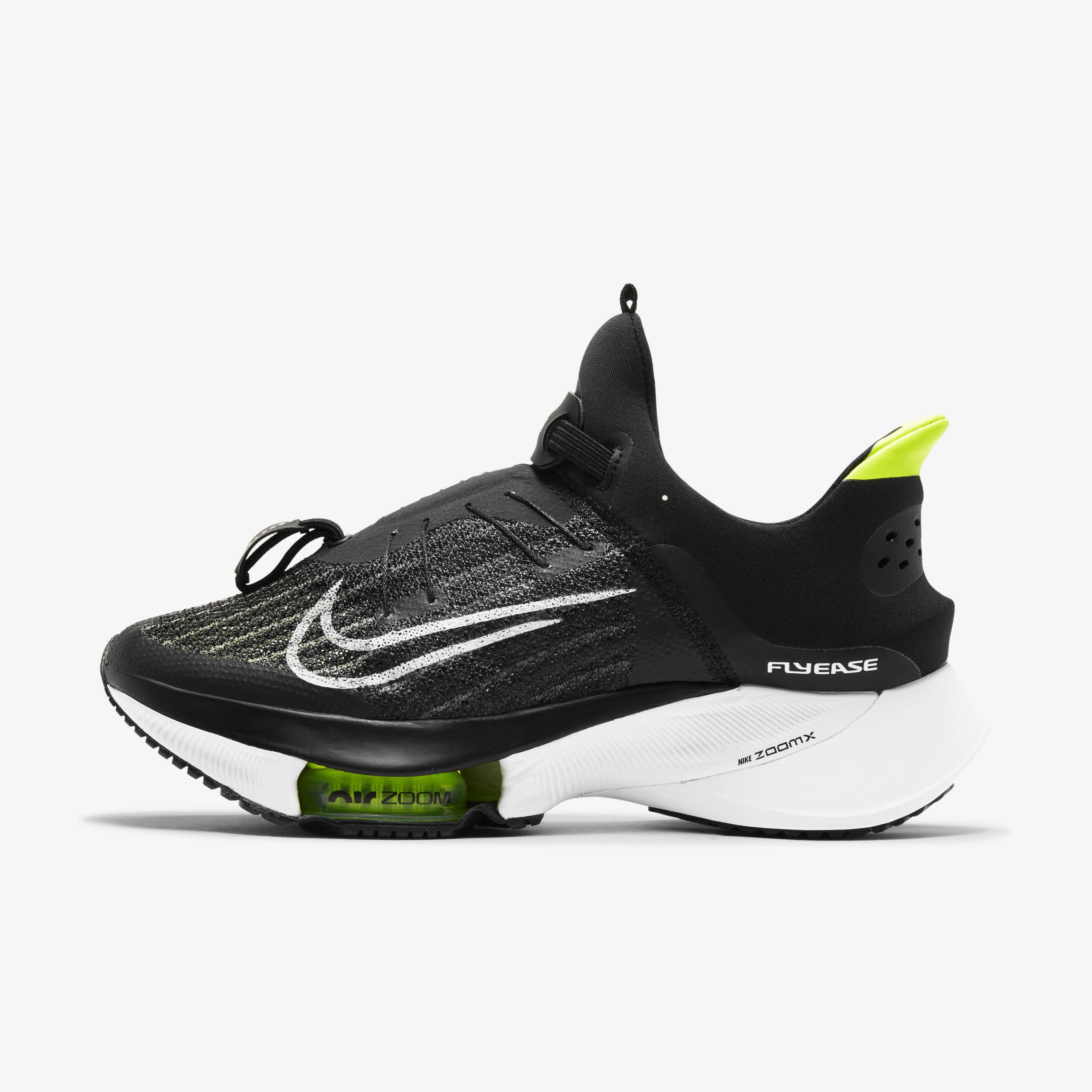 Buy Nike Air Zoom Tempo NEXT FlyEase Women s Easy On Off Road Running Shoes Black White Volt White Nike Saudi Official