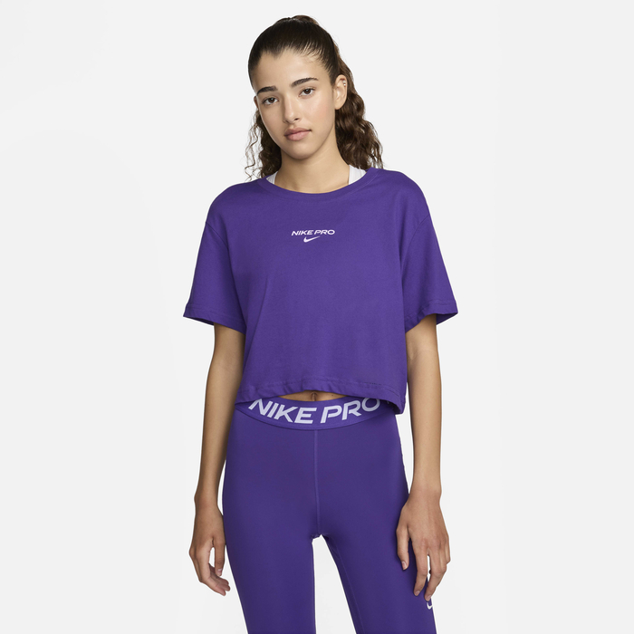 Buy Nike Pro Women's Dri-FIT Short-Sleeve Cropped Tee Court