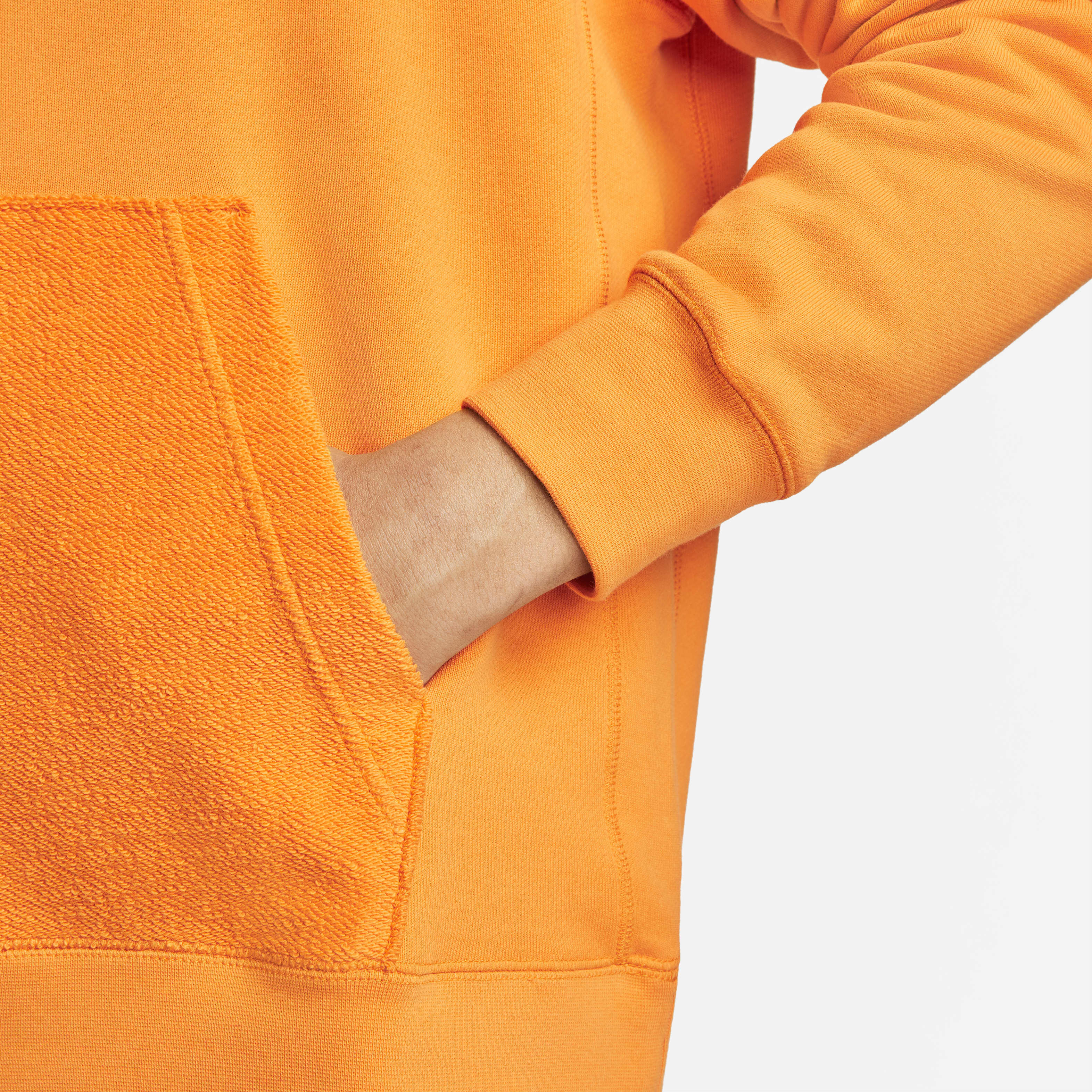 Nike sportswear swoosh hoodie orange top