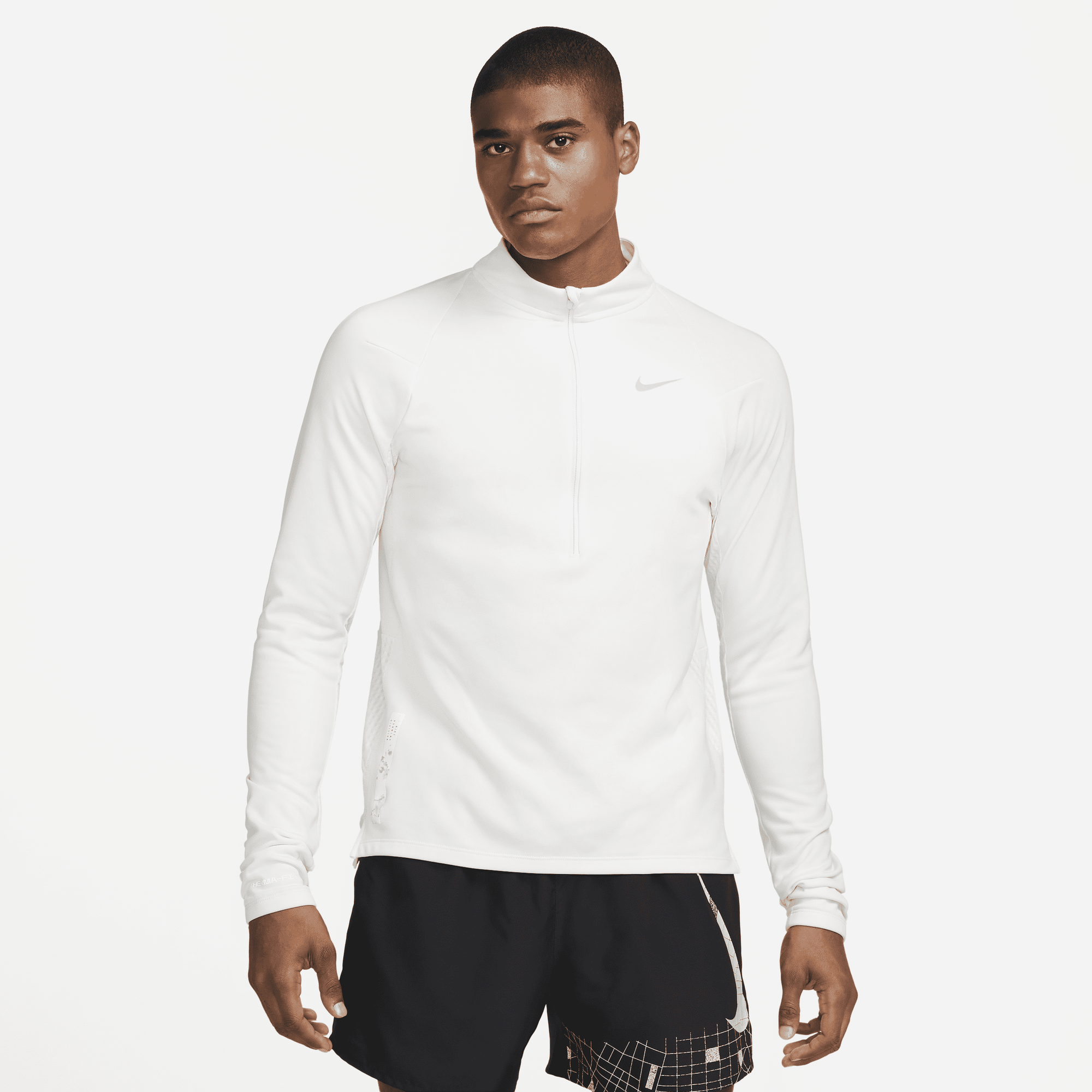 Nike white hotsell running top