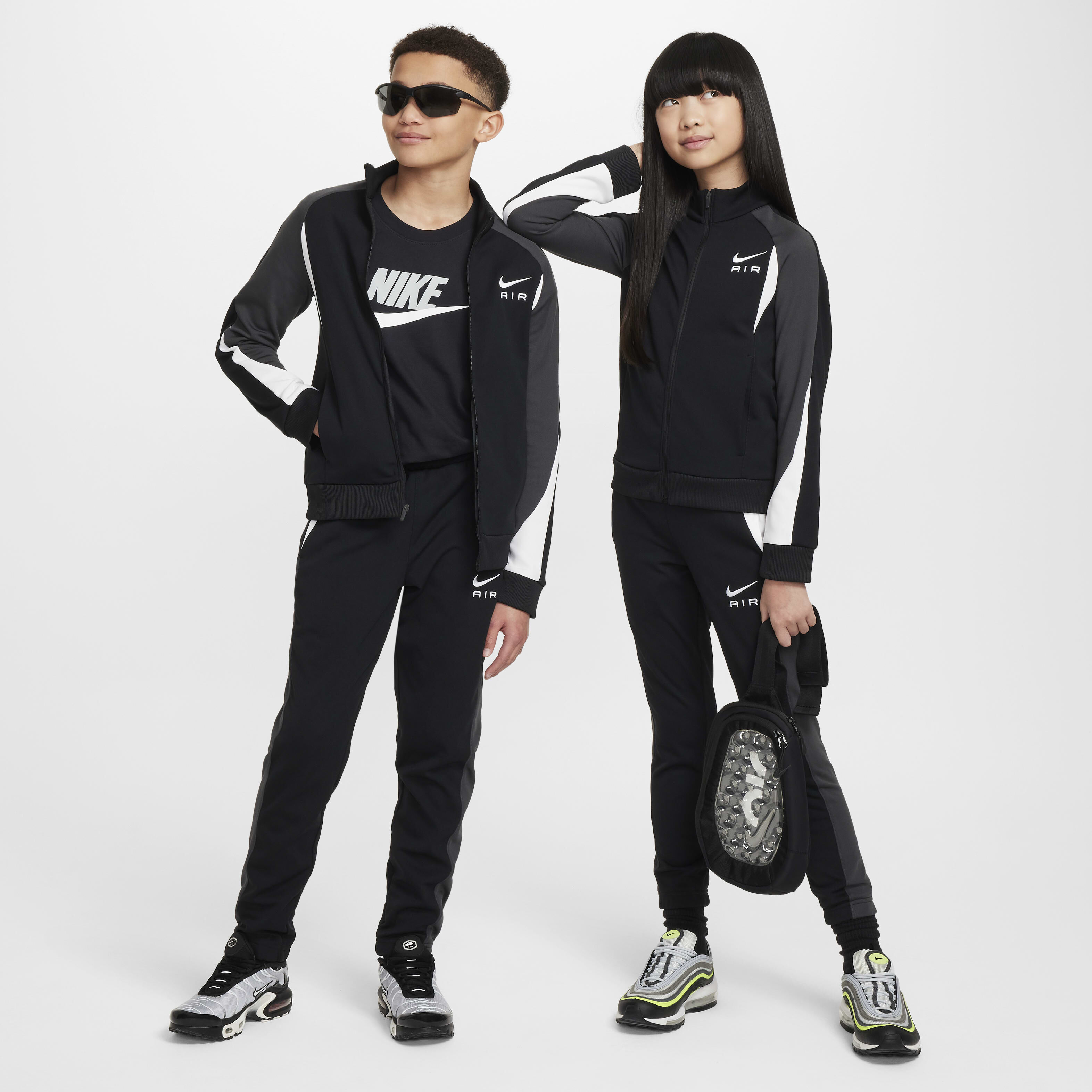 Buy Nike Air Older Kids Tracksuit Black Anthracite White White Nike Saudi Official