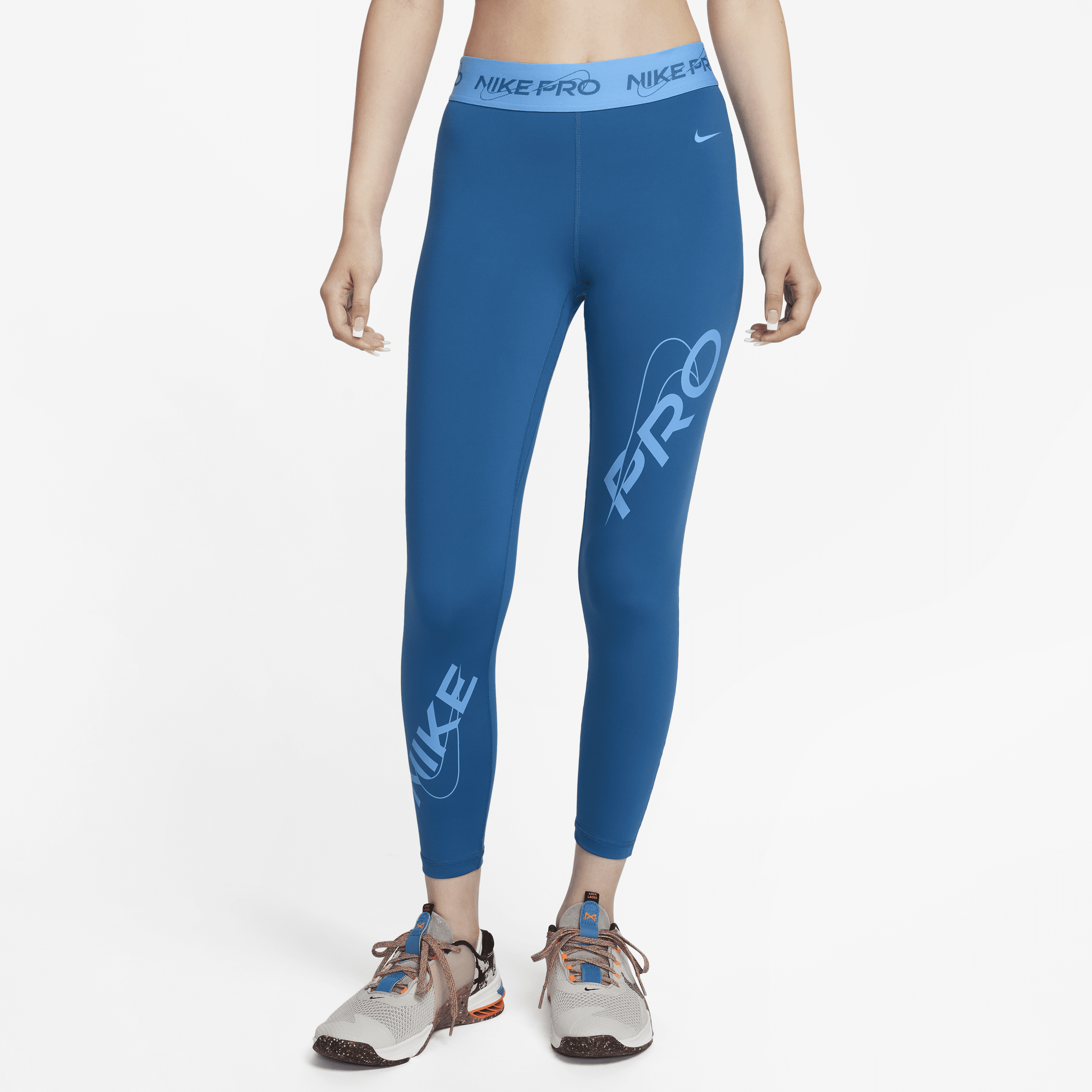 Nike blue spandex hotsell