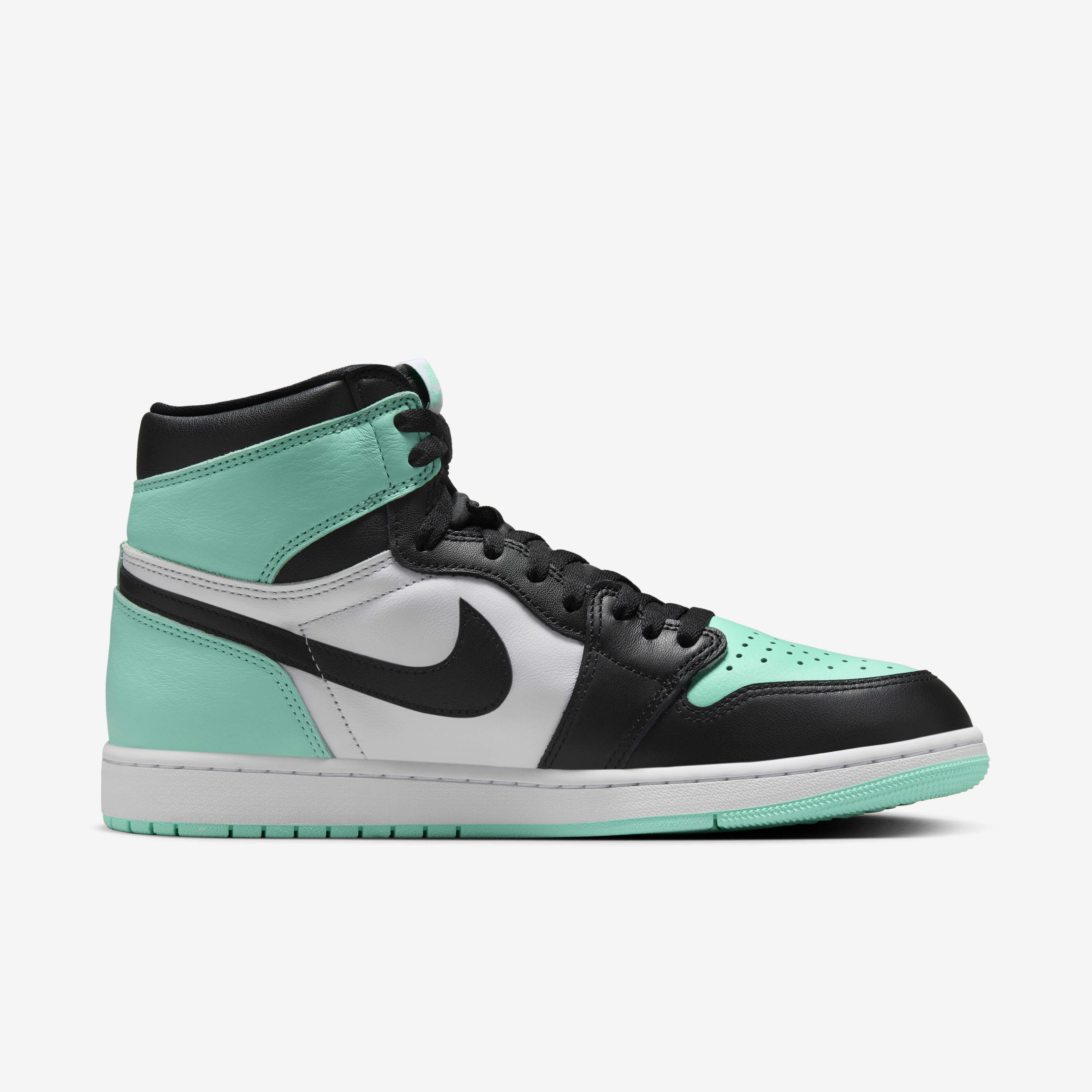 Buy Air Jordan 1 Retro High OG Black Toe Reimagined Men s Shoes White Green Glow Black Nike Saudi Official