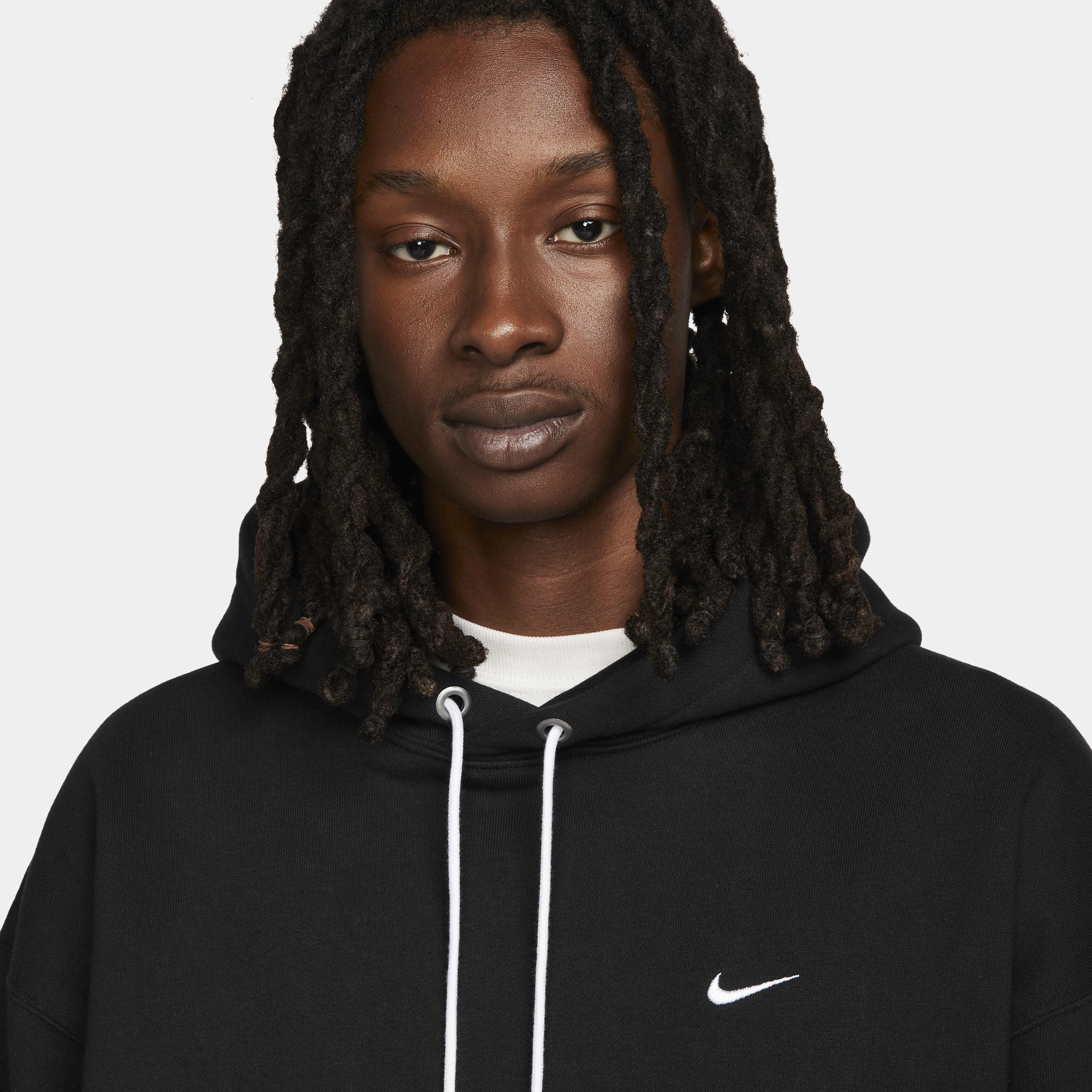 Buy Nike Solo Swoosh Men's Fleece Pullover Hoodie - Black