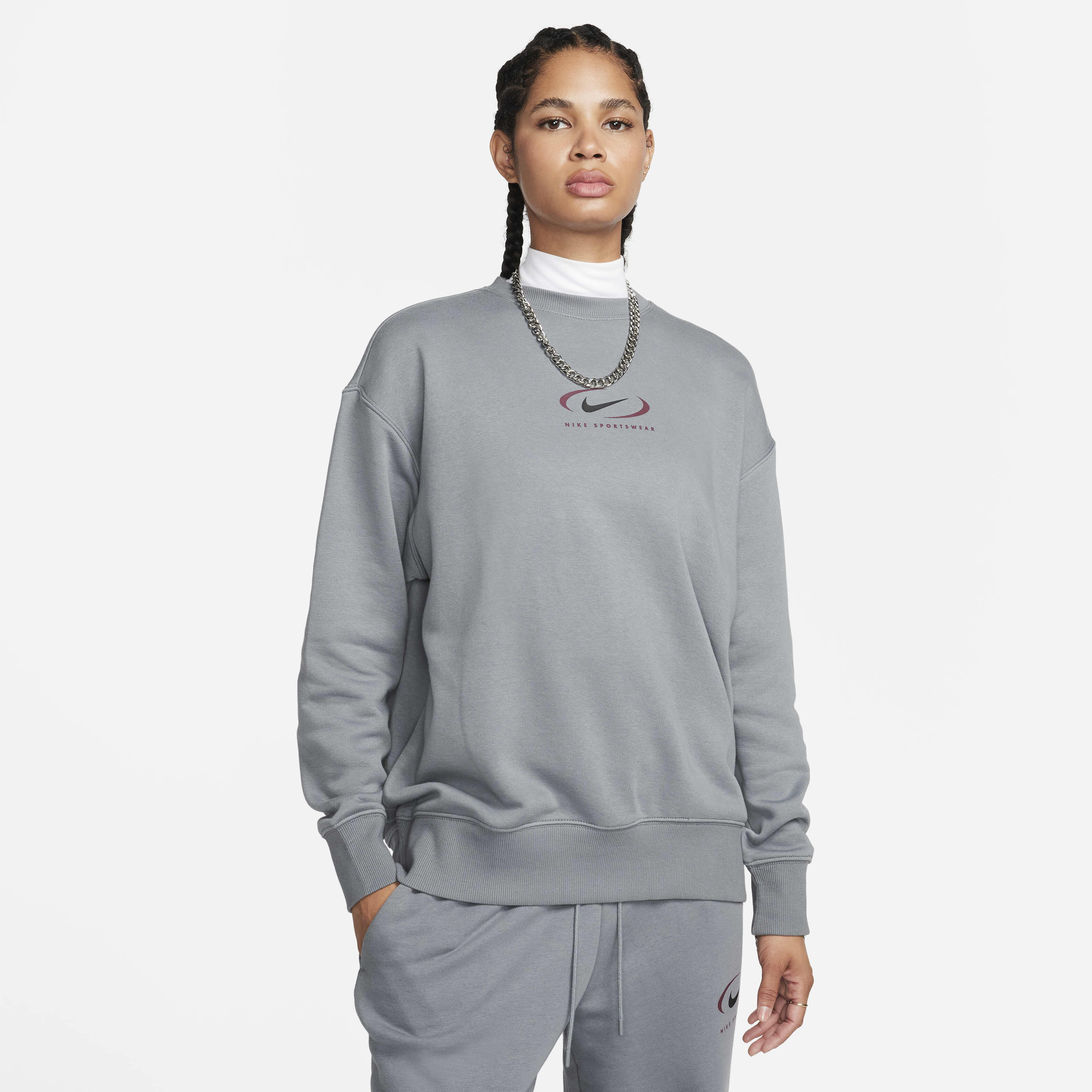 Buy Nike Sportswear Phoenix Fleece Women s Oversized Crew neck Sweatshirt Nike Saudi Official