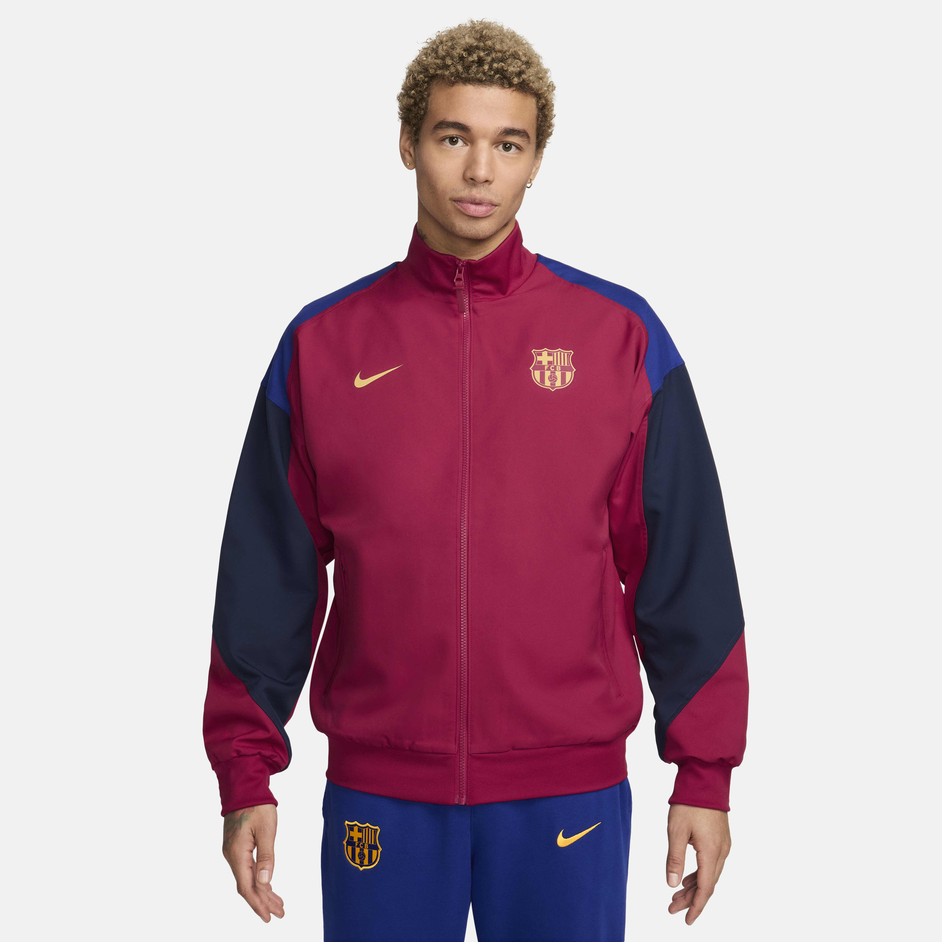 Nike FC Barcelona Academy Pro Full-Zip Knit Soccer Jacket