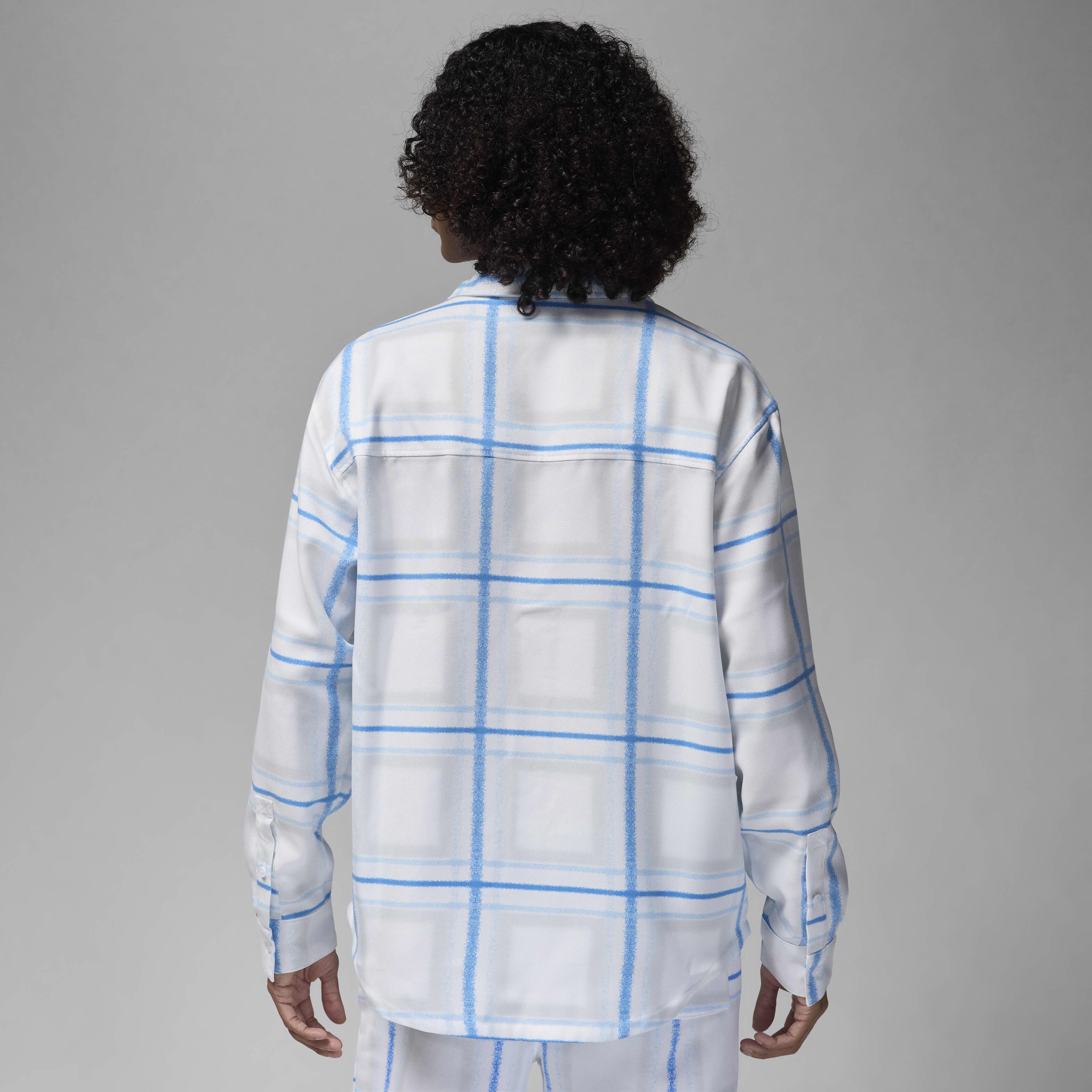 Buy Jordan Essentials Men's Checked Flannel Top - White