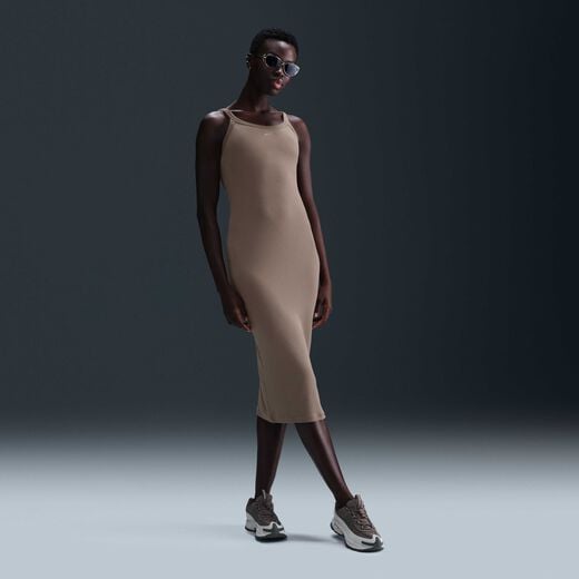 Skirts & Dresses-Nike, Nike Sportswear Chill Knit, Women's Tight Mini-Rib Tank Dress