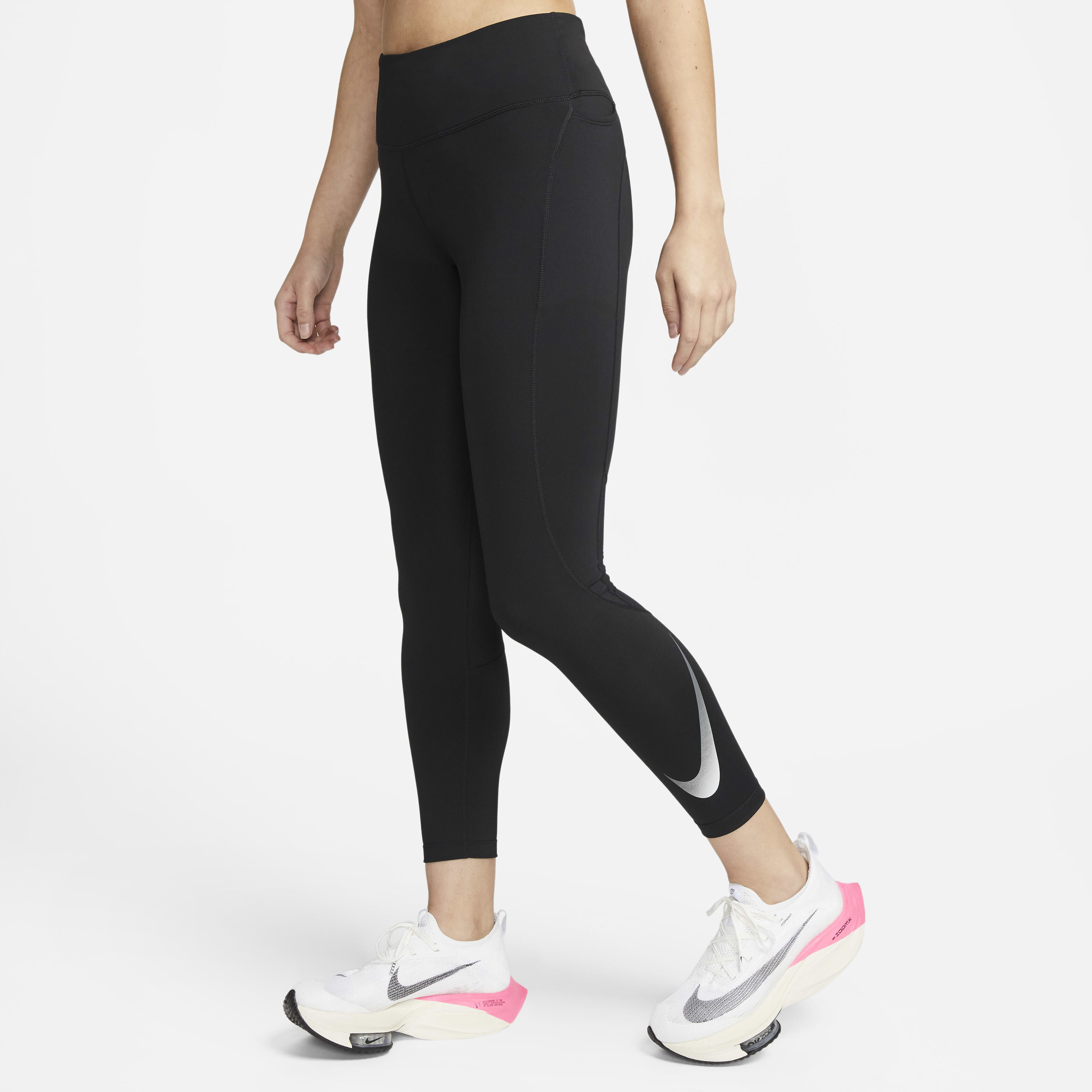 Nike running tights with phone pocket top