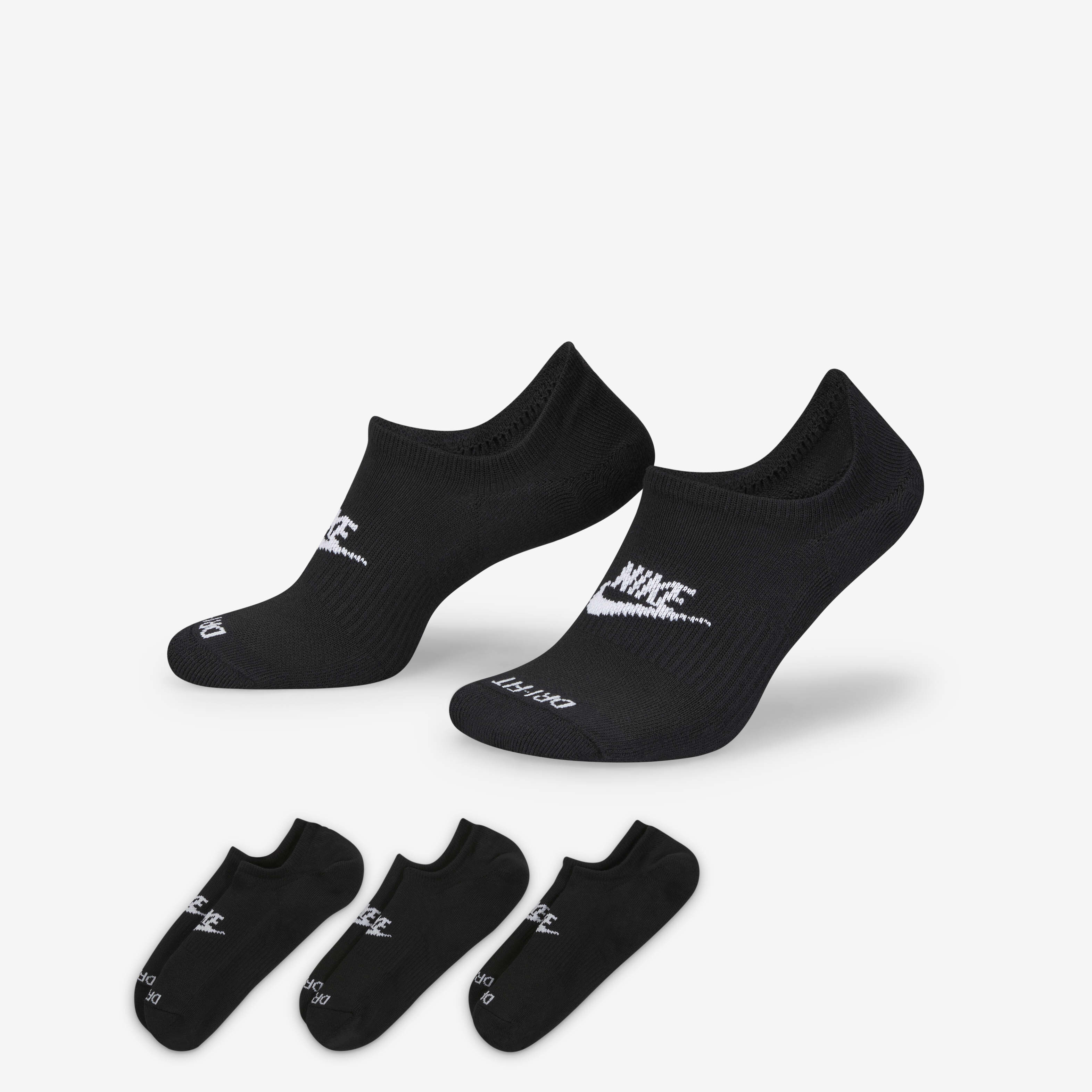 Buy Everyday Plus Cushioned Nike Footie Socks Black White Nike Saudi Official