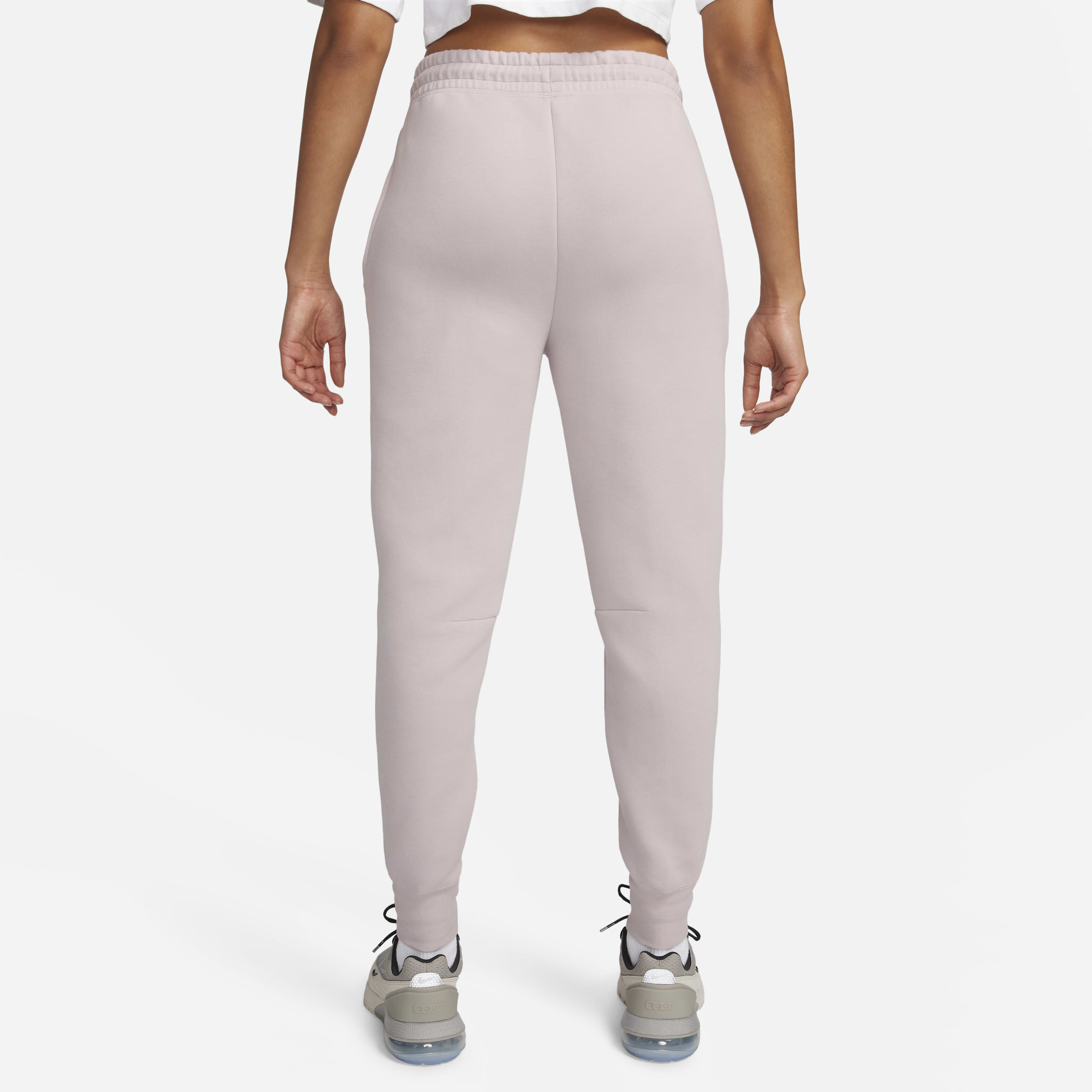 Buy Nike Sportswear Tech Fleece Women s Mid Rise Joggers Platinum Violet Black Nike Saudi Official