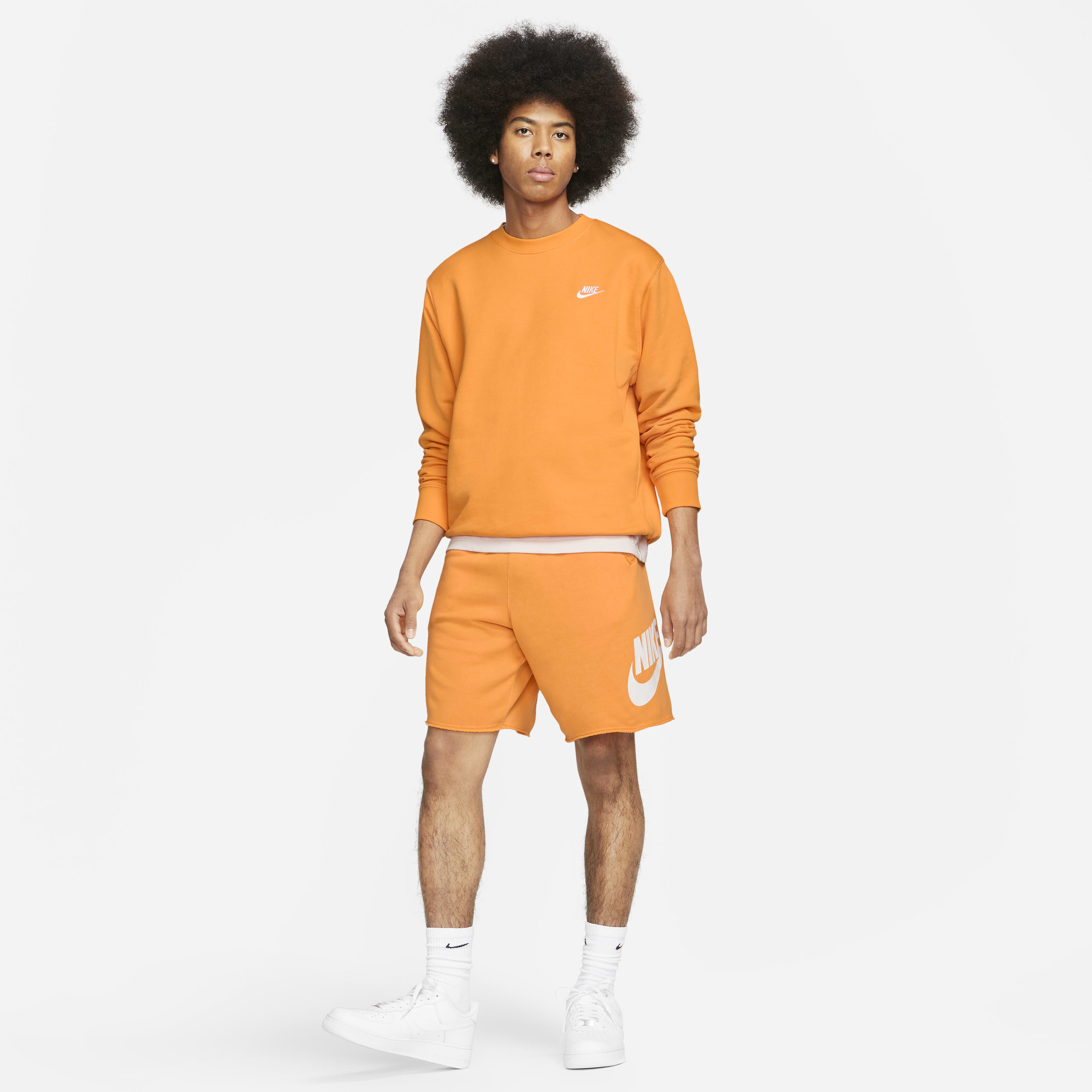 Nike men's aw77 french terry alumni shorts deals