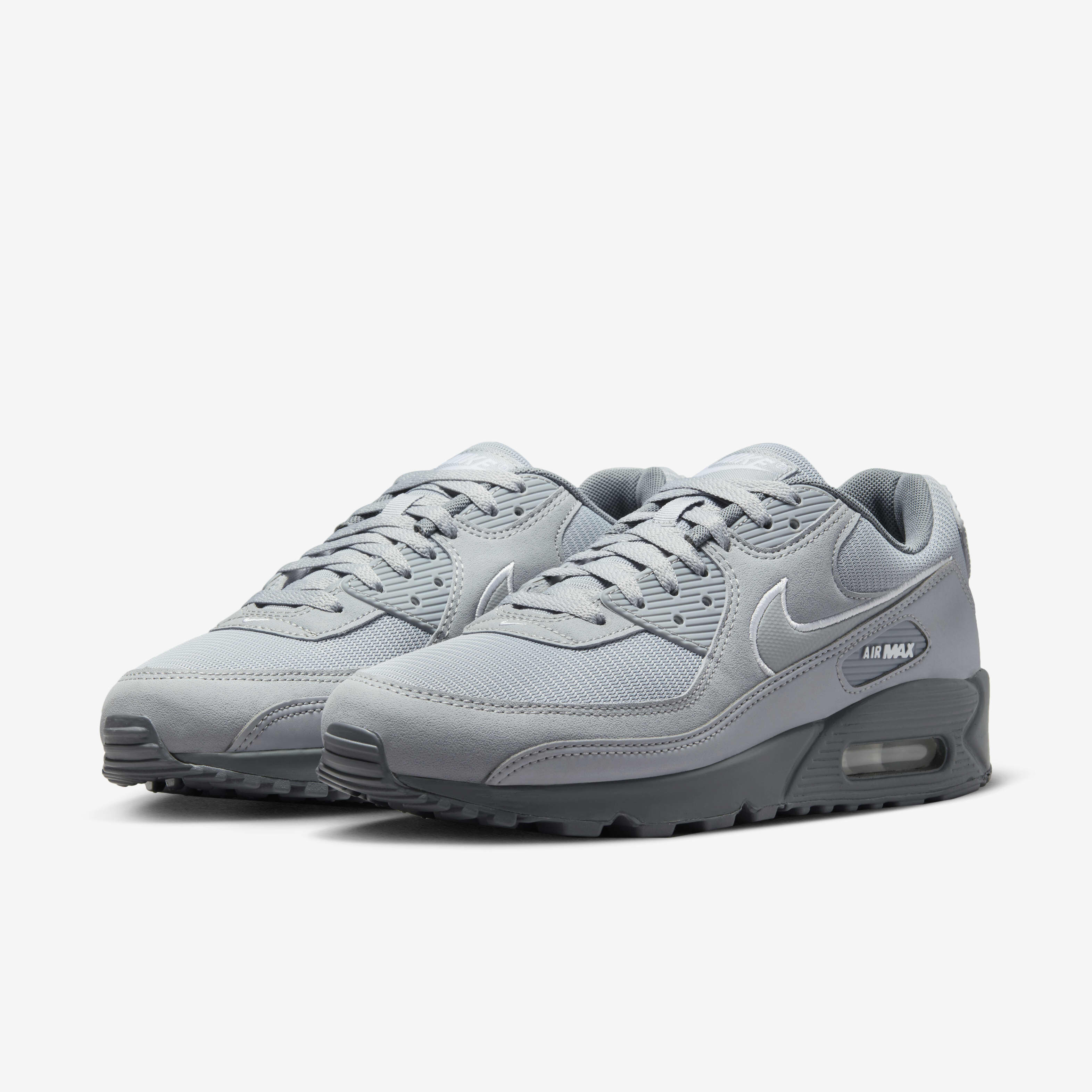 Buy Nike Air Max 90 Men s Shoes Wolf Grey Cool Grey White Nike Saudi Official