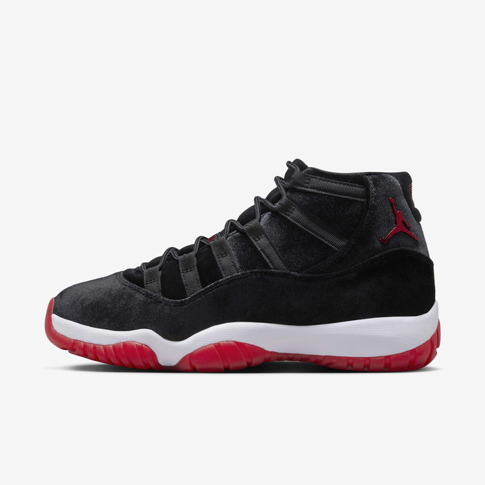 Buy Air Jordan 11 Retro 'Bred Velvet' Women's Shoes Black/White