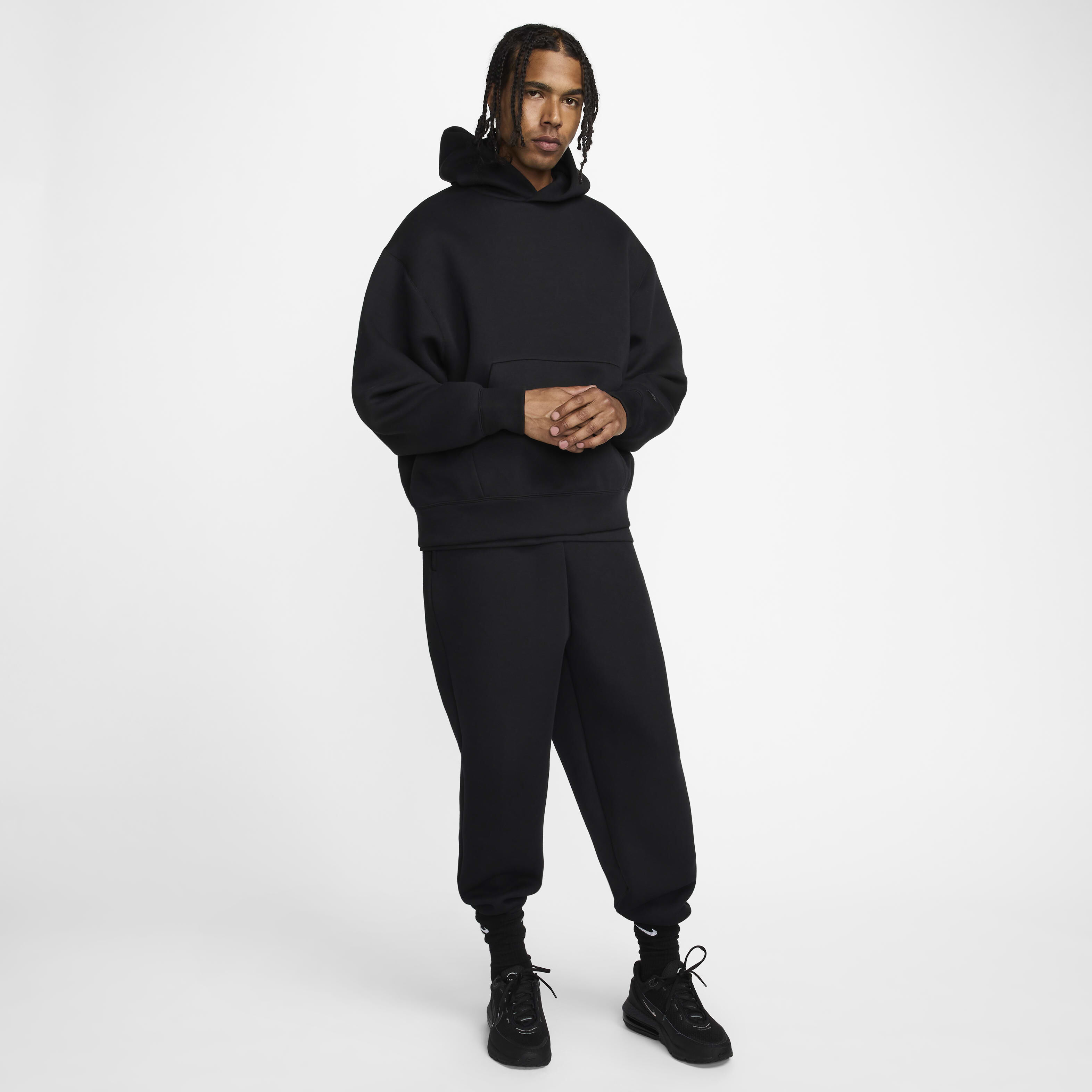 Buy Nike Tech Reimagined Men's Fleece Hoodie - Black/Black