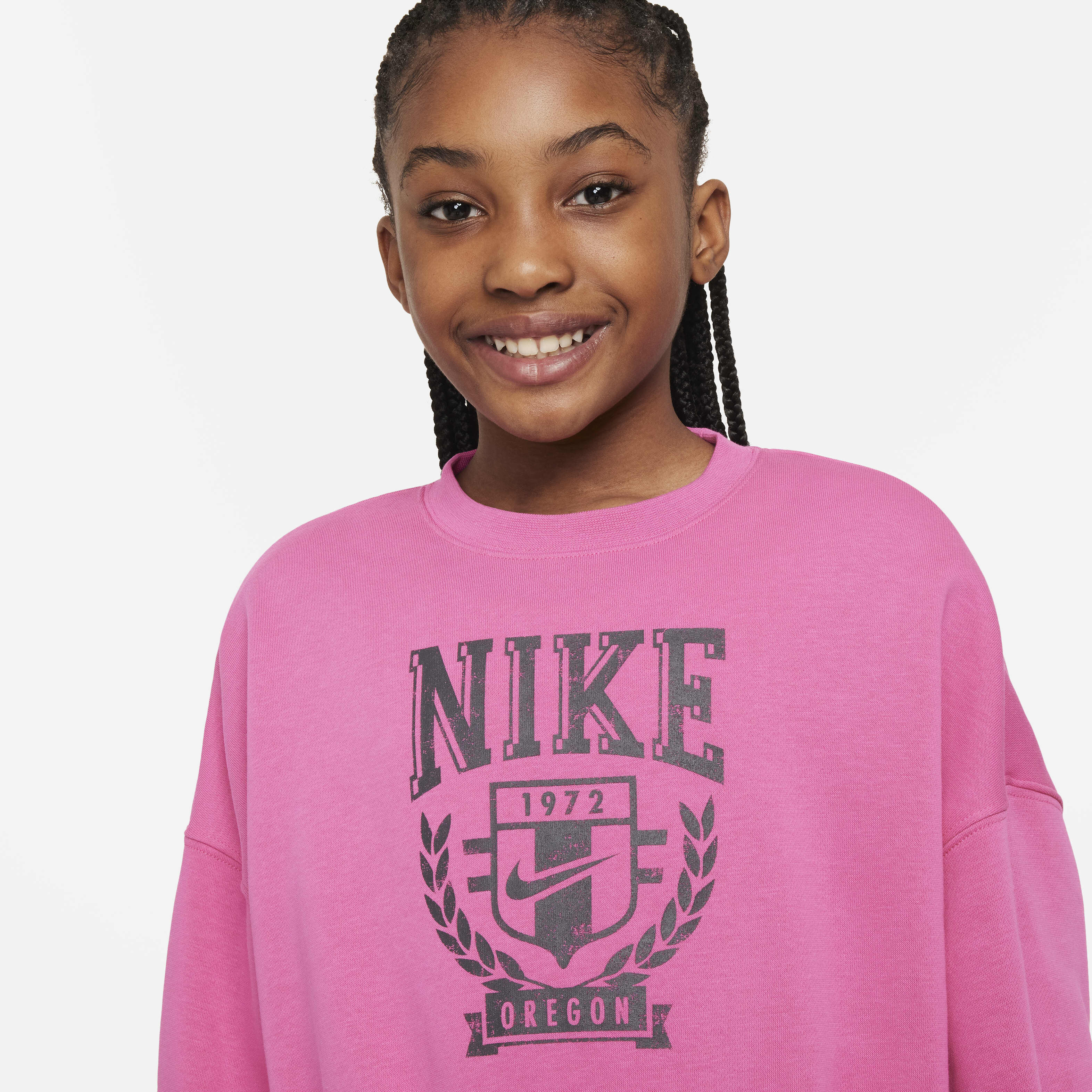 Buy Nike Sportswear Older Kids' (Girls') Oversized Fleece Buy Nike Sportswear Older Kids' (Girls') Oversized Fleece