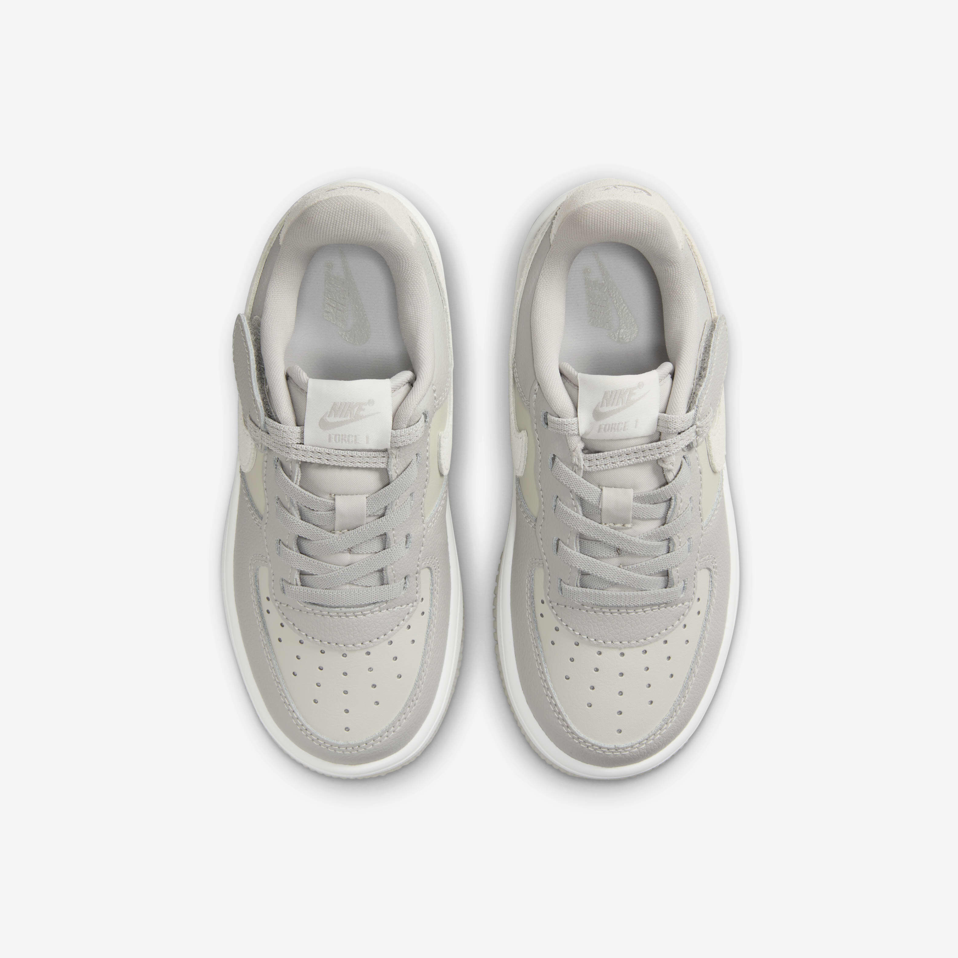 white & silver air force 1 lv8 ksa trainers junior
