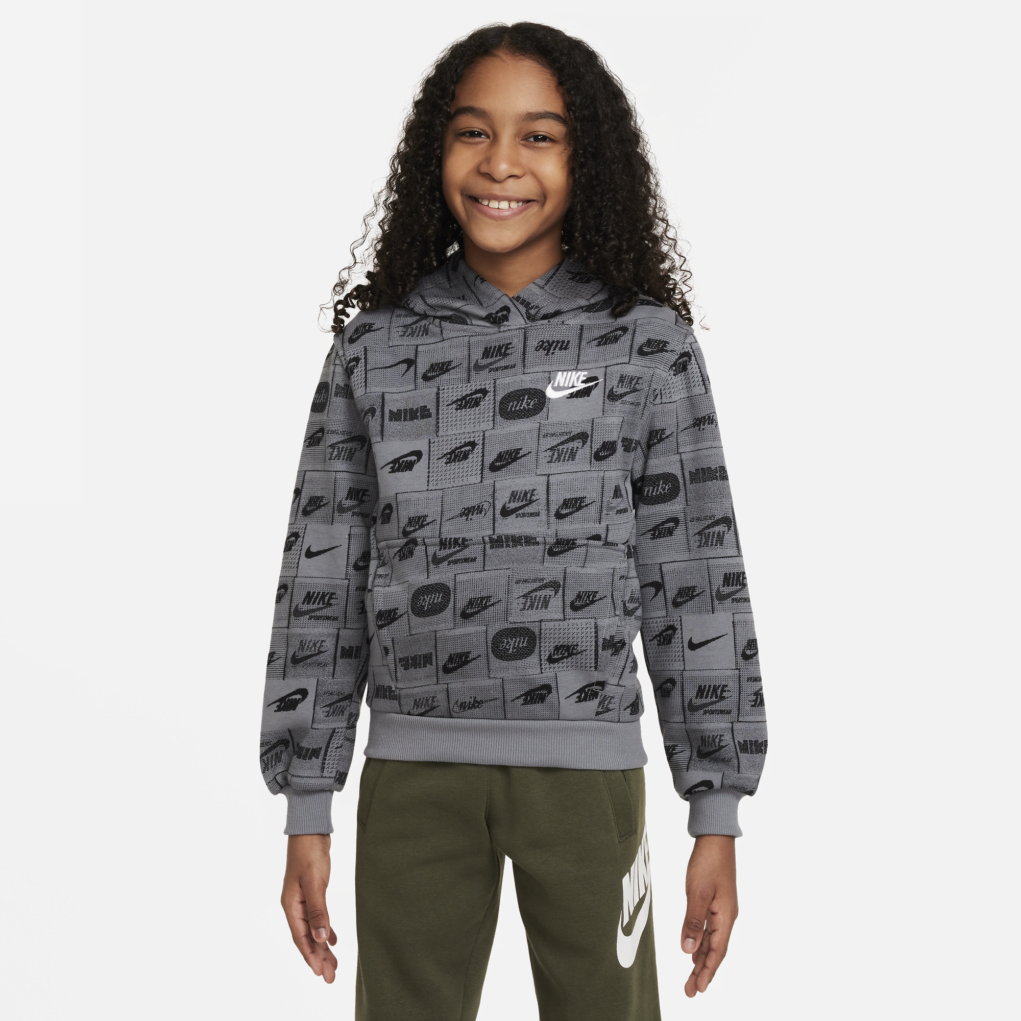 Nike air all 2025 over print crew sweatshirt