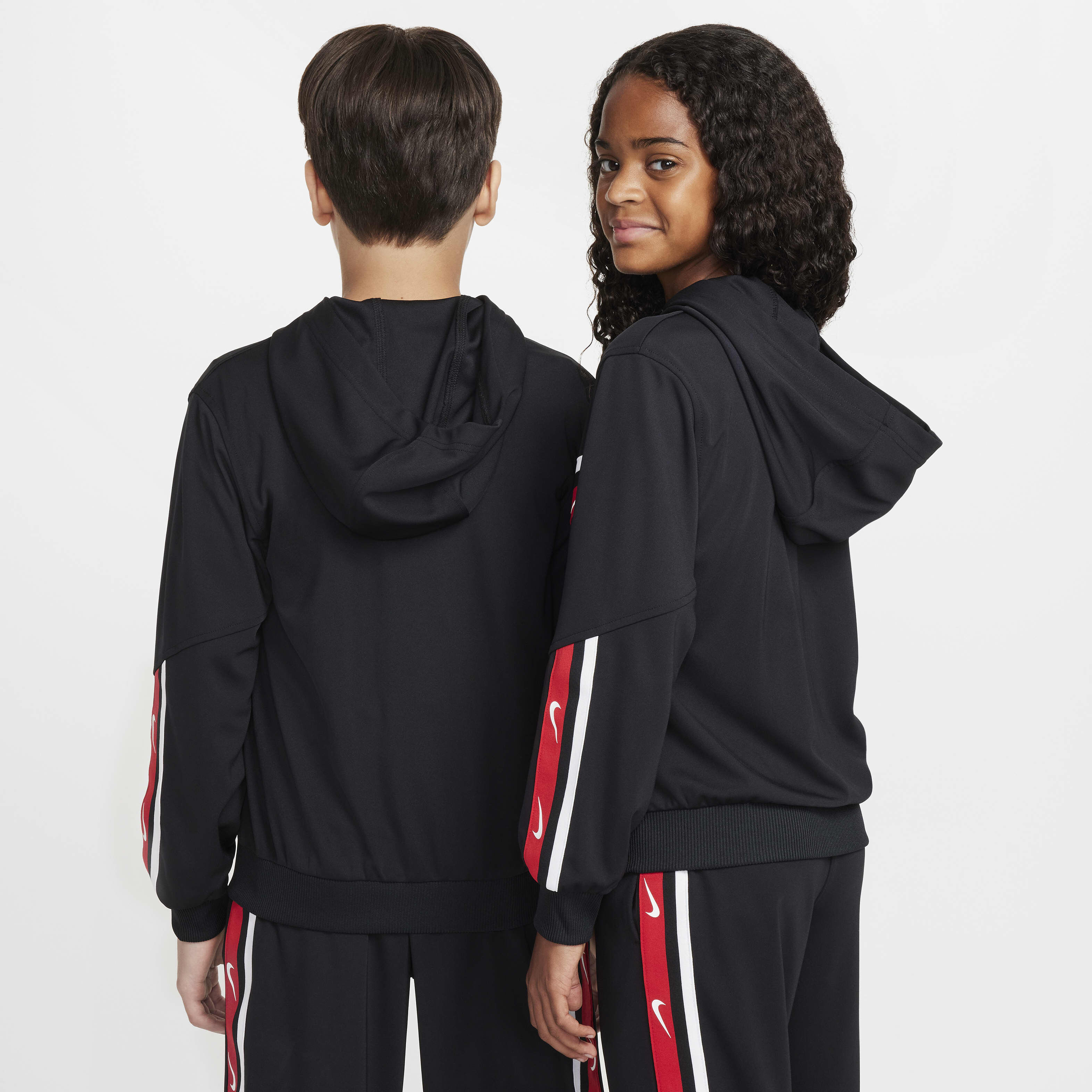 Buy Nike Sportswear Club Older Kids' Full-Zip Knit Hoodie - Black | Nike  Saudi Official