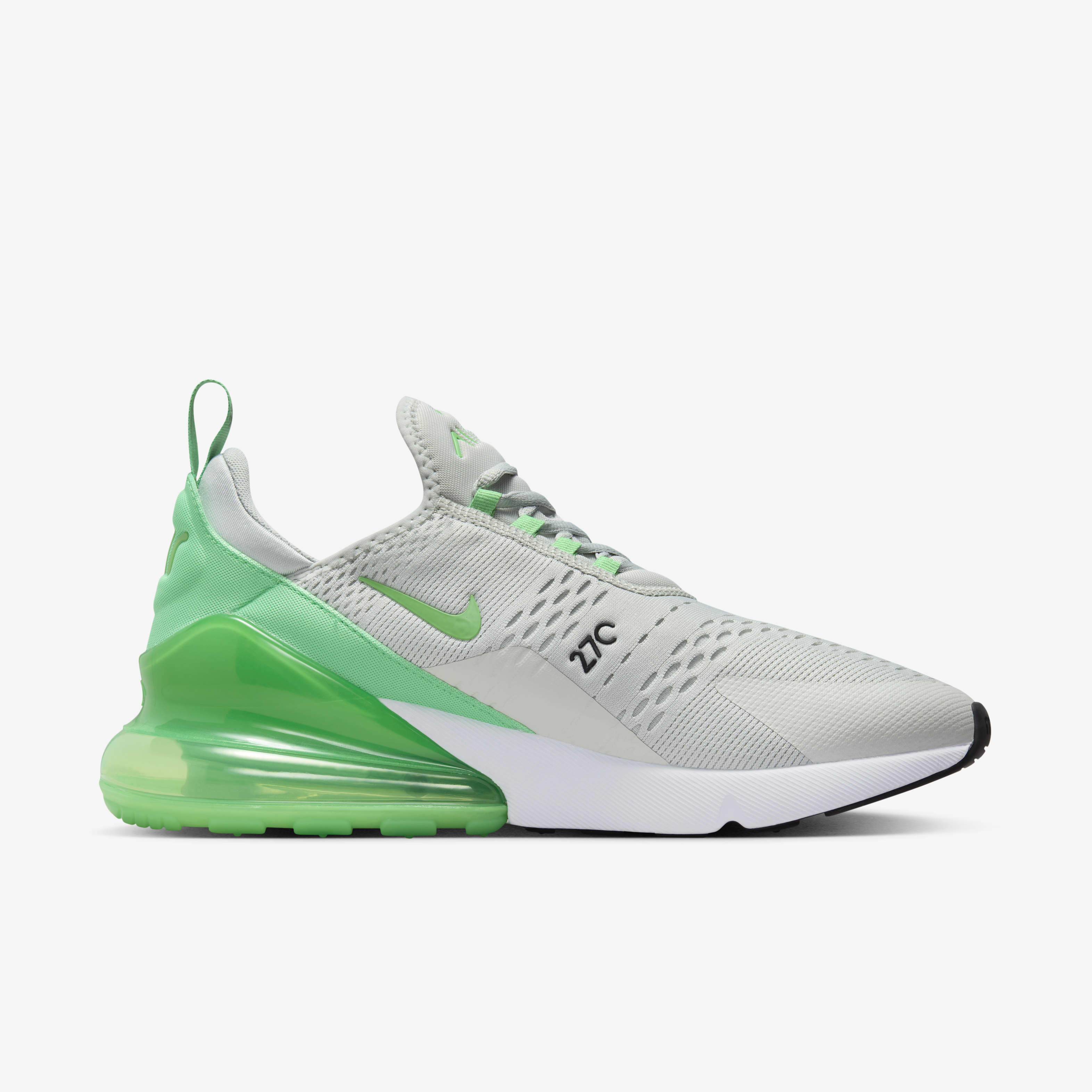 Buy Nike Air Max 270 Men s Shoes Light Silver Black White Green Shock Nike Saudi Official