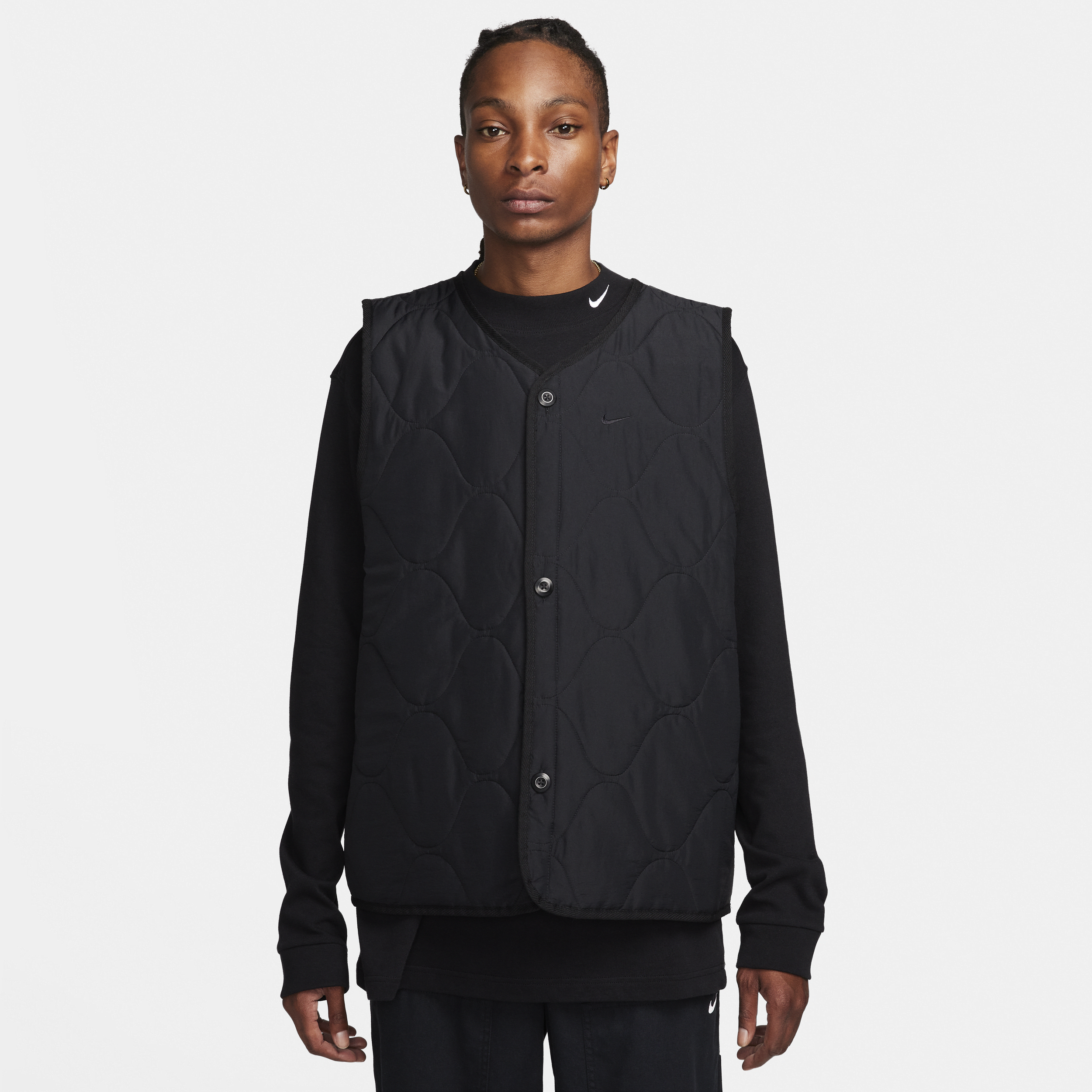 Nike quilted vest deals