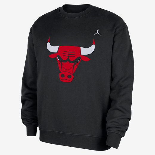 Jordan Sweatshirts-Nike, Chicago Bulls Statement Essentials, Men's Jordan NBA Fleece Crew-Neck Sweatshirt
