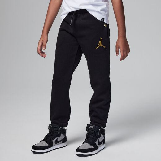 Jordan Take Flight Black and Gold Fleece Pants