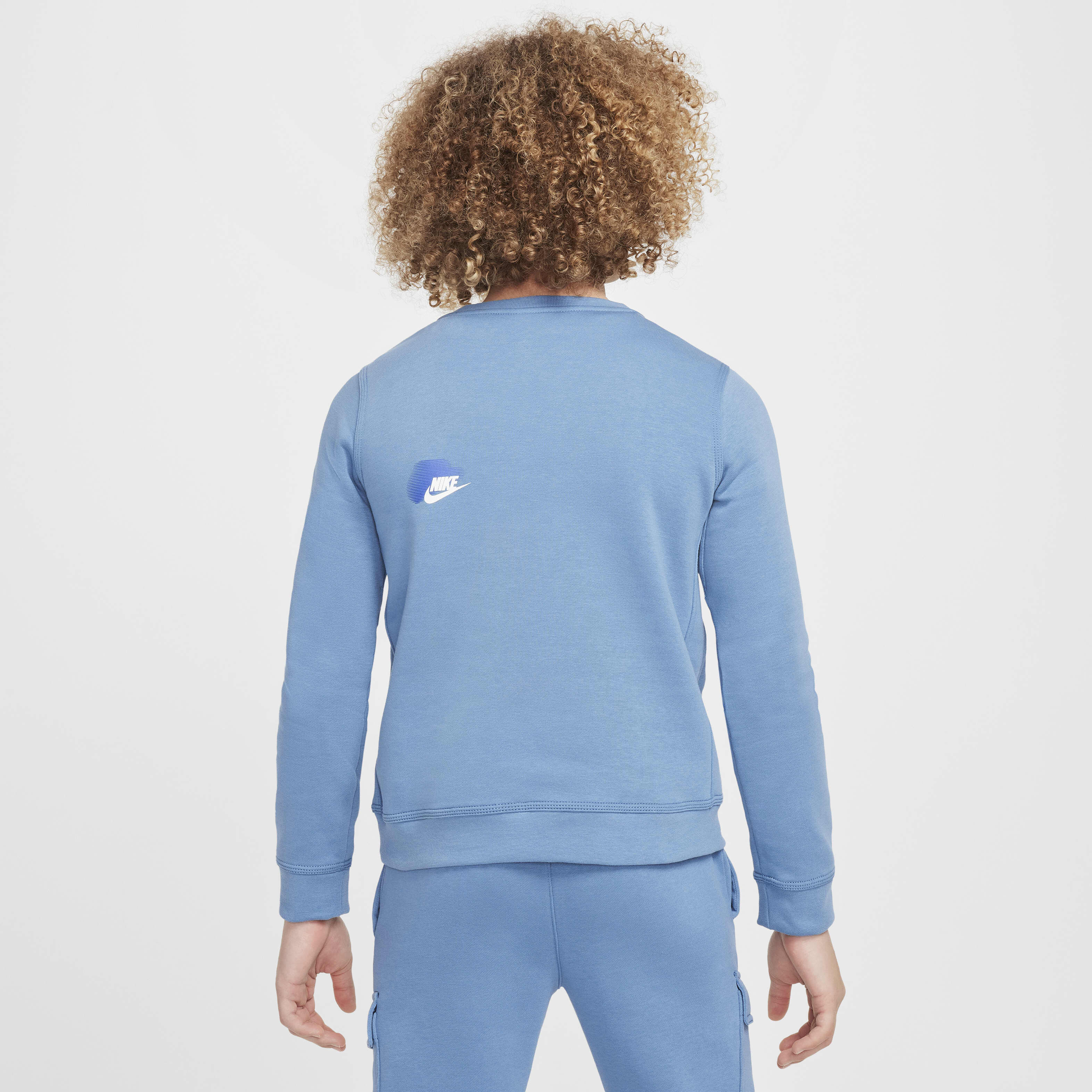 Nike men's sportswear club crewneck sweatshirt psychic blue new arrivals