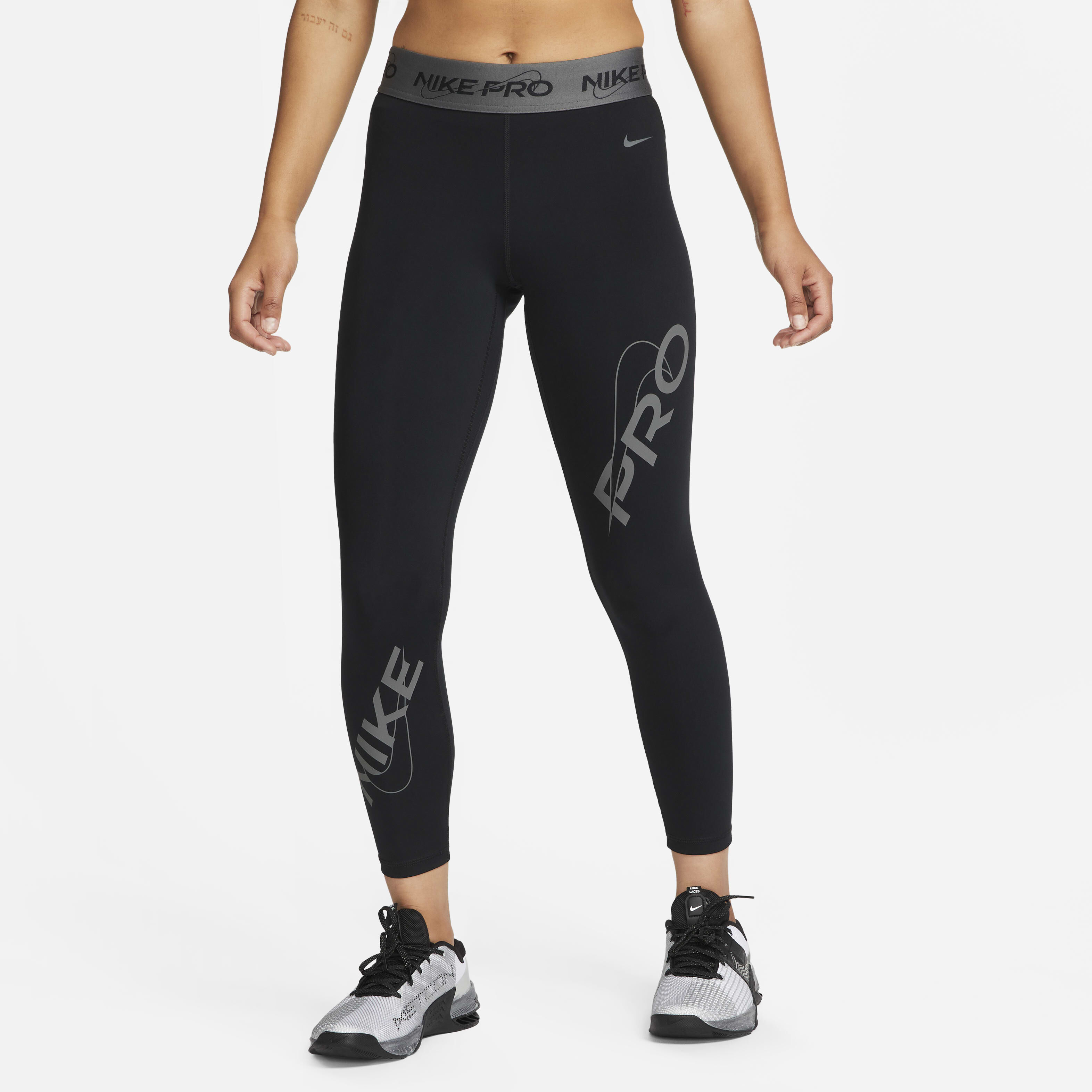 Buy Nike Pro Women s Mid Rise 7 8 Graphic Leggings Nike Saudi Official
