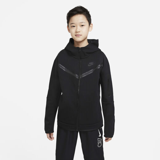 Mini Me Hoodies & Sweatshirts-Nike, Nike Sportswear Tech Fleece, Older Kids' (Boys') Full-Zip Hoodie