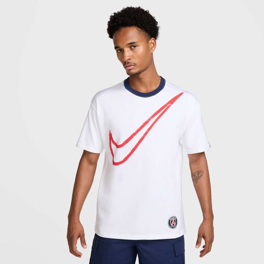 PSG vs Inter Milan-Nike, Paris Saint-Germain Swoosh, Men's Nike Soccer T-Shirt