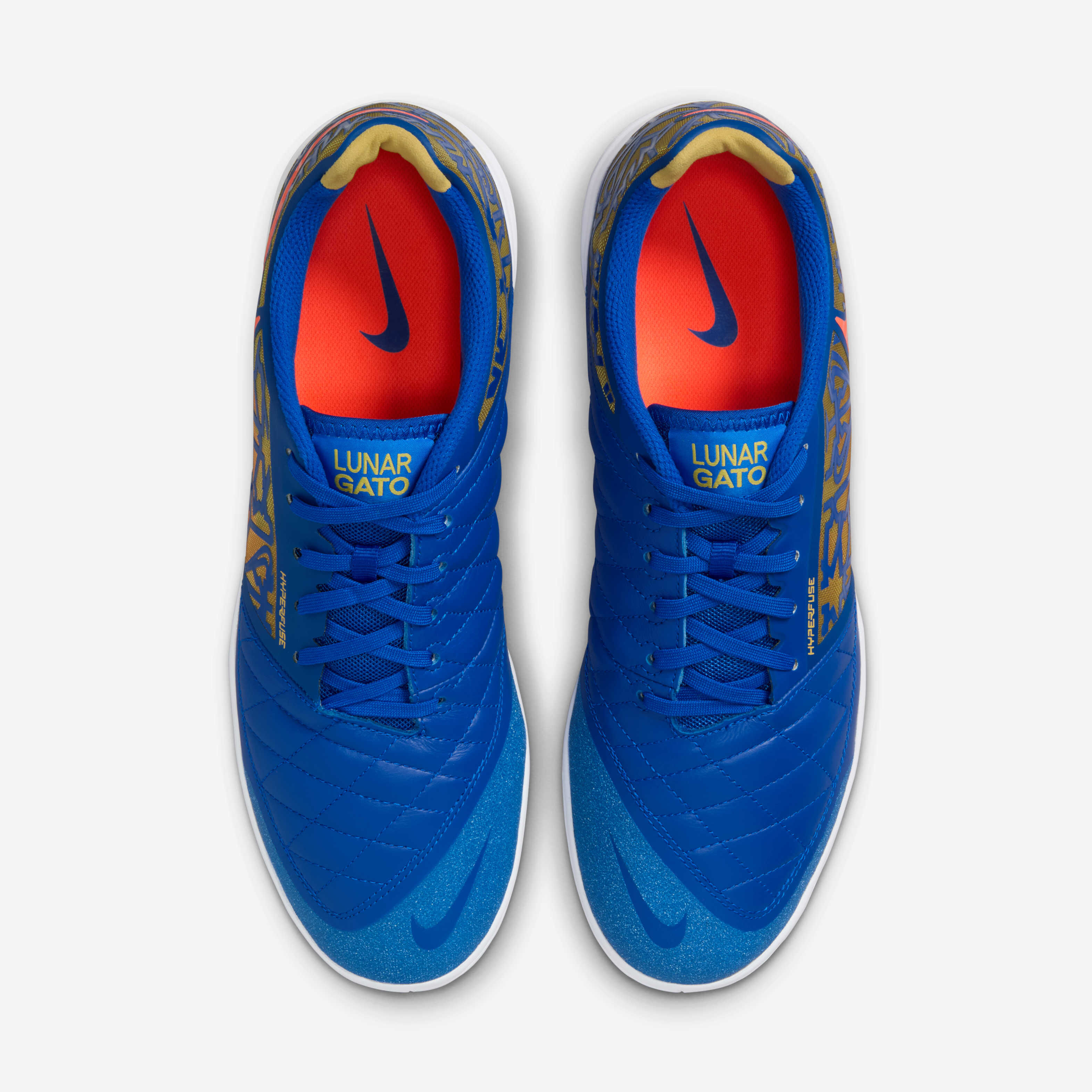 Nike Lunar Gato フットサルシューズ 青/オレンジ Buy Nike Lunar Gato 2 IC Low-Top Football Shoes - Racer Blue/Hyper