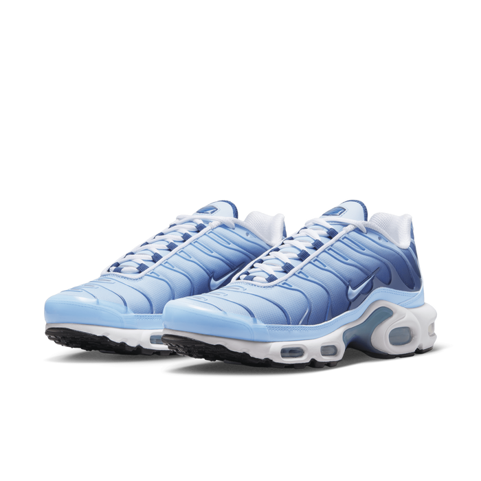 Nike air max plus top womens white black university blue