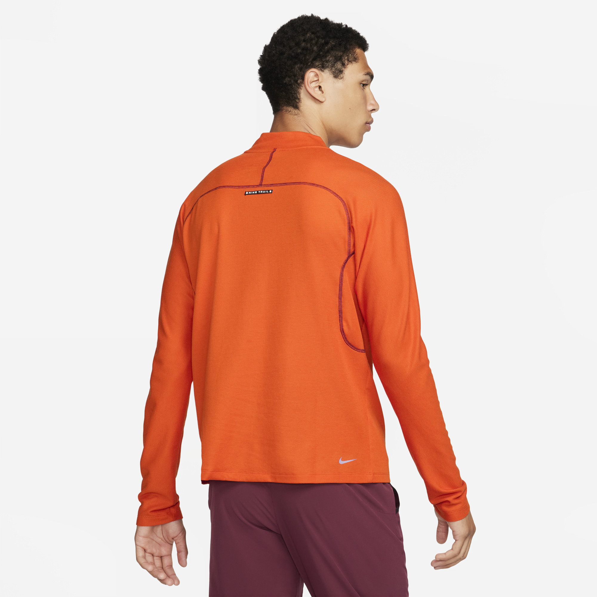 Orange nike sale running top