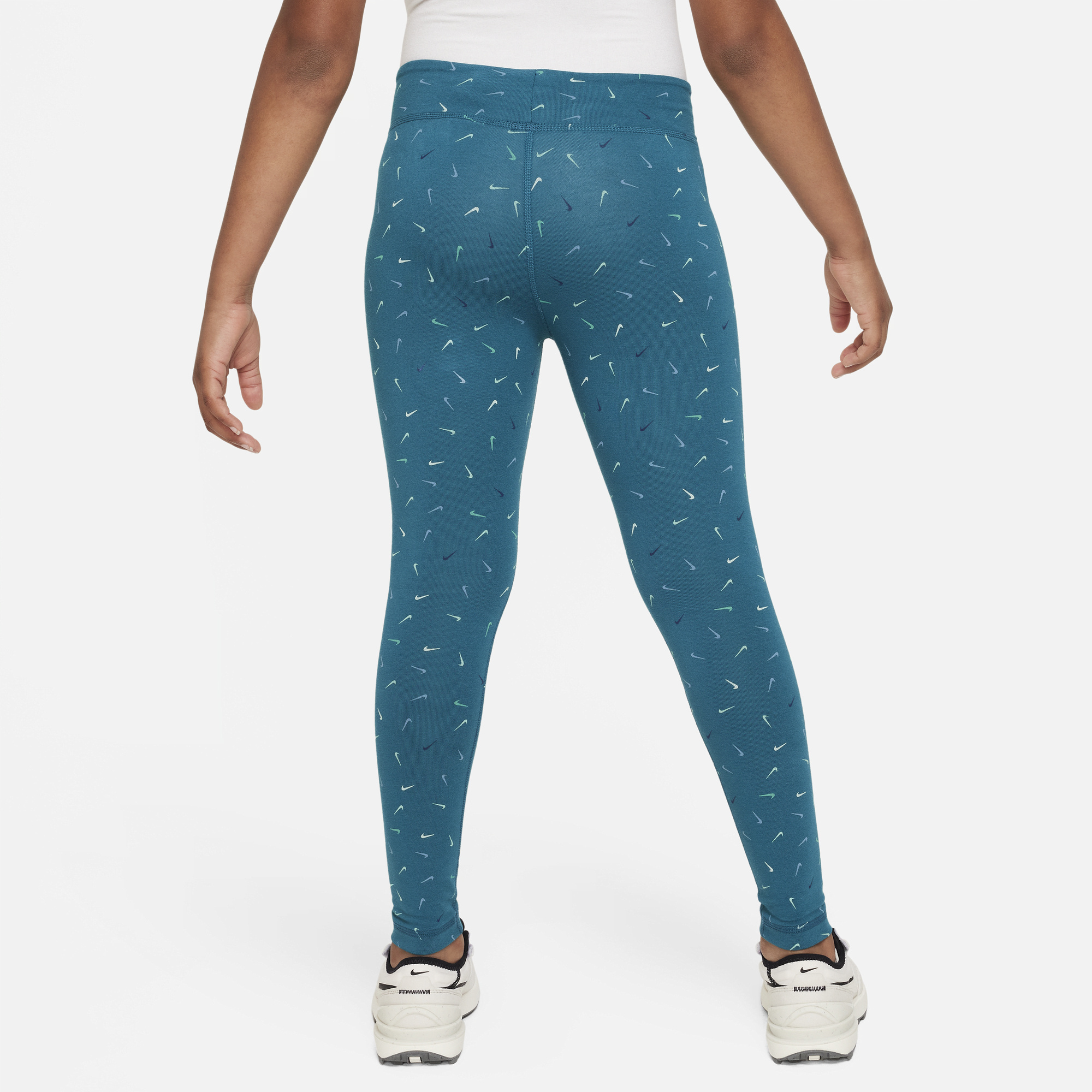 Shop Sportswear Essential Older Kids Girls Mid Rise Leggings
