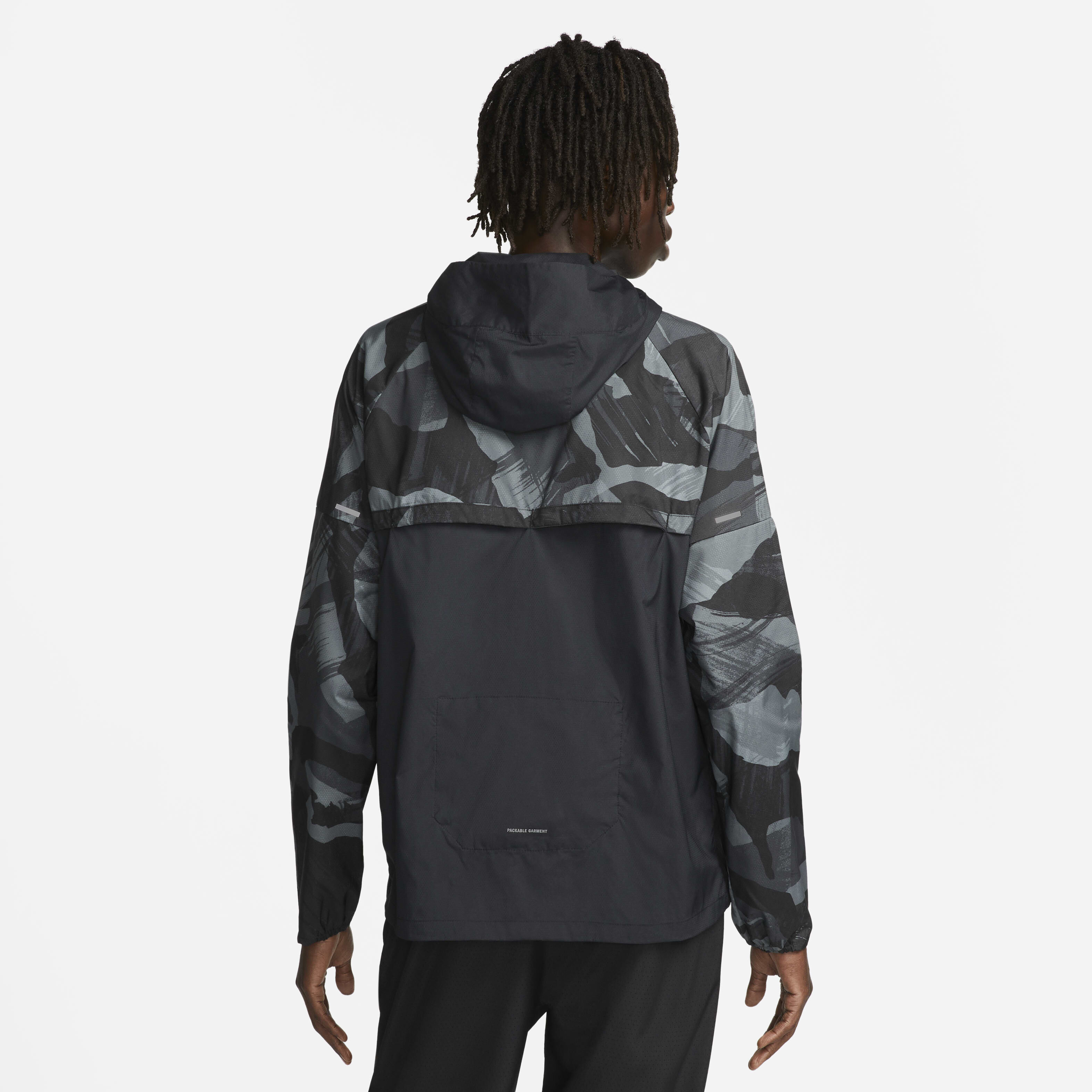 Buy Nike Repel Windrunner Men s Camo Running Jacket Black Black Nike Saudi Official
