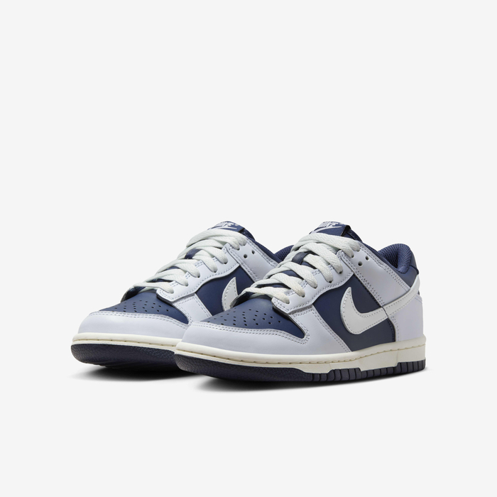 Buy Nike Dunk Low Older Kids' Shoes Football Grey/Midnight Navy