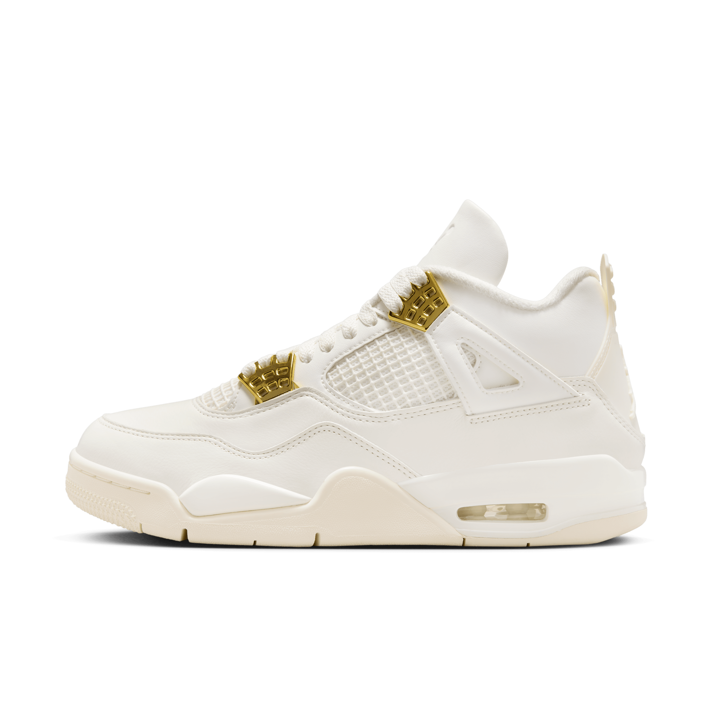 Jordan 4 white gold sale