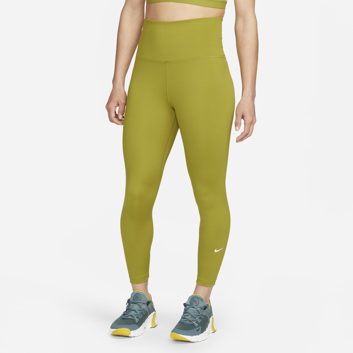 Buy Nike One Women's High-Rise Cropped Leggings Moss/White