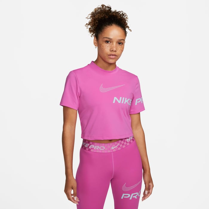 Buy Nike Pro Dri-FIT Women's Short-Sleeve Cropped Graphic Training