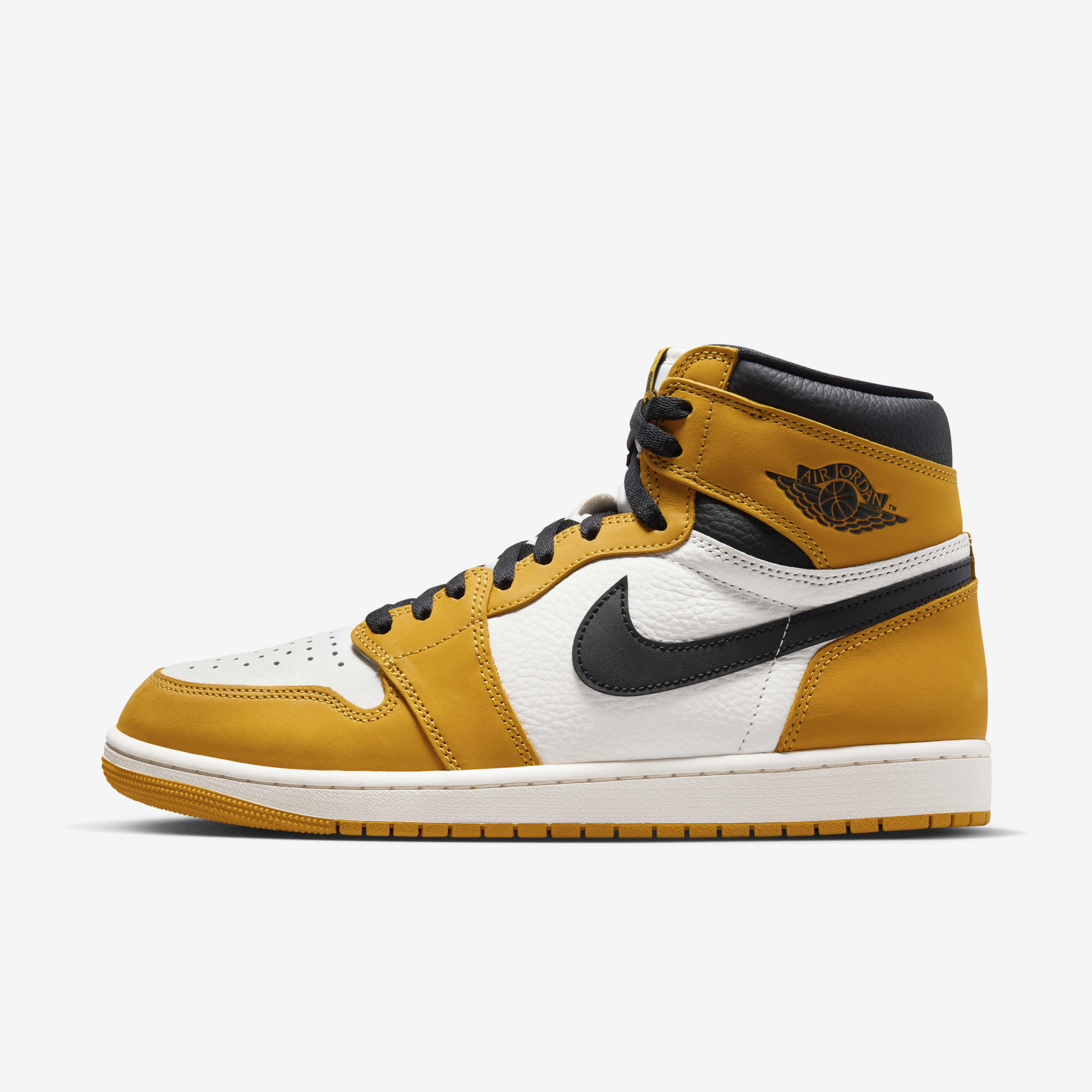Air jordan mid black yellow discount