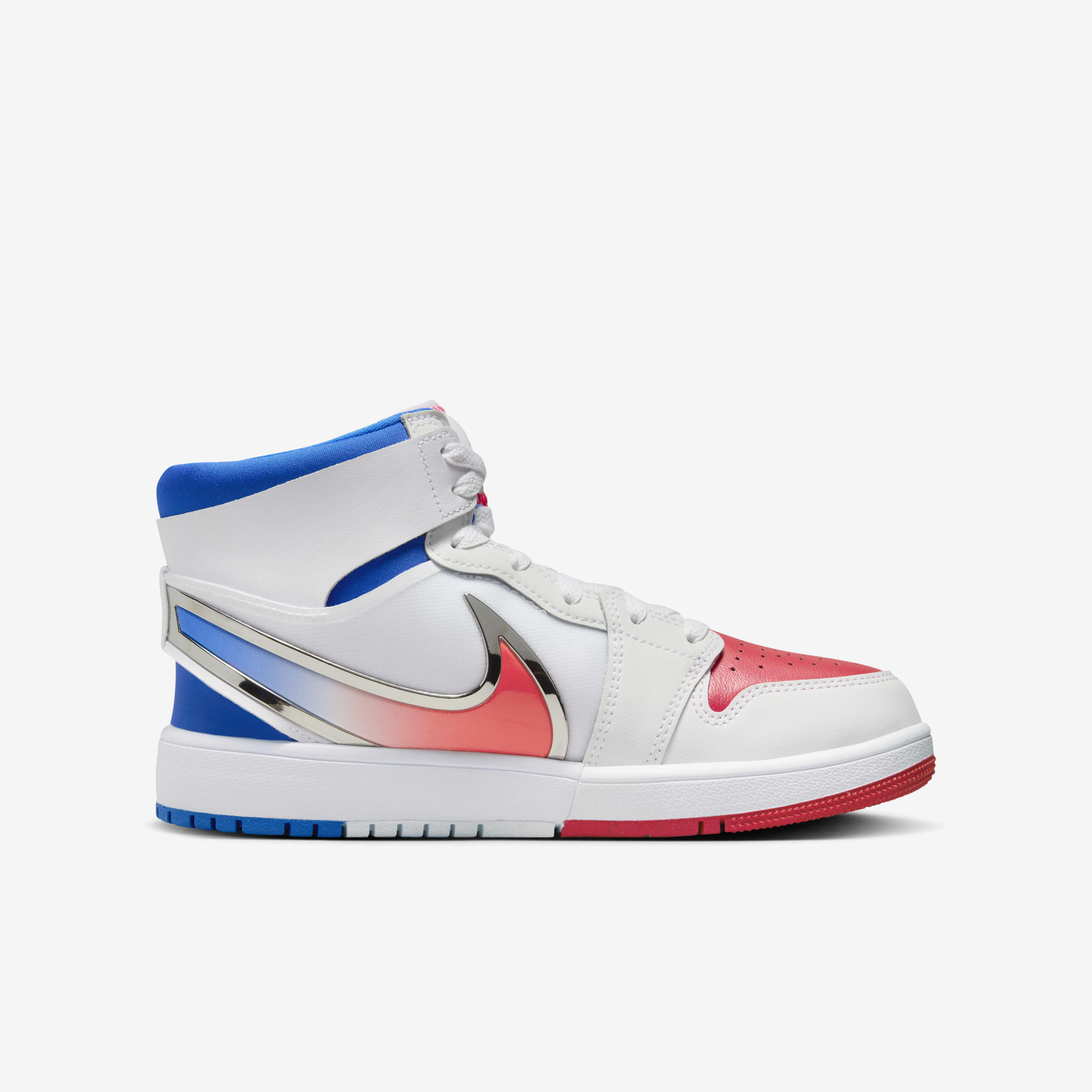 Buy Jordan 1 Mid RM EasyOn Older Kids' Shoes - White/Racer Blue