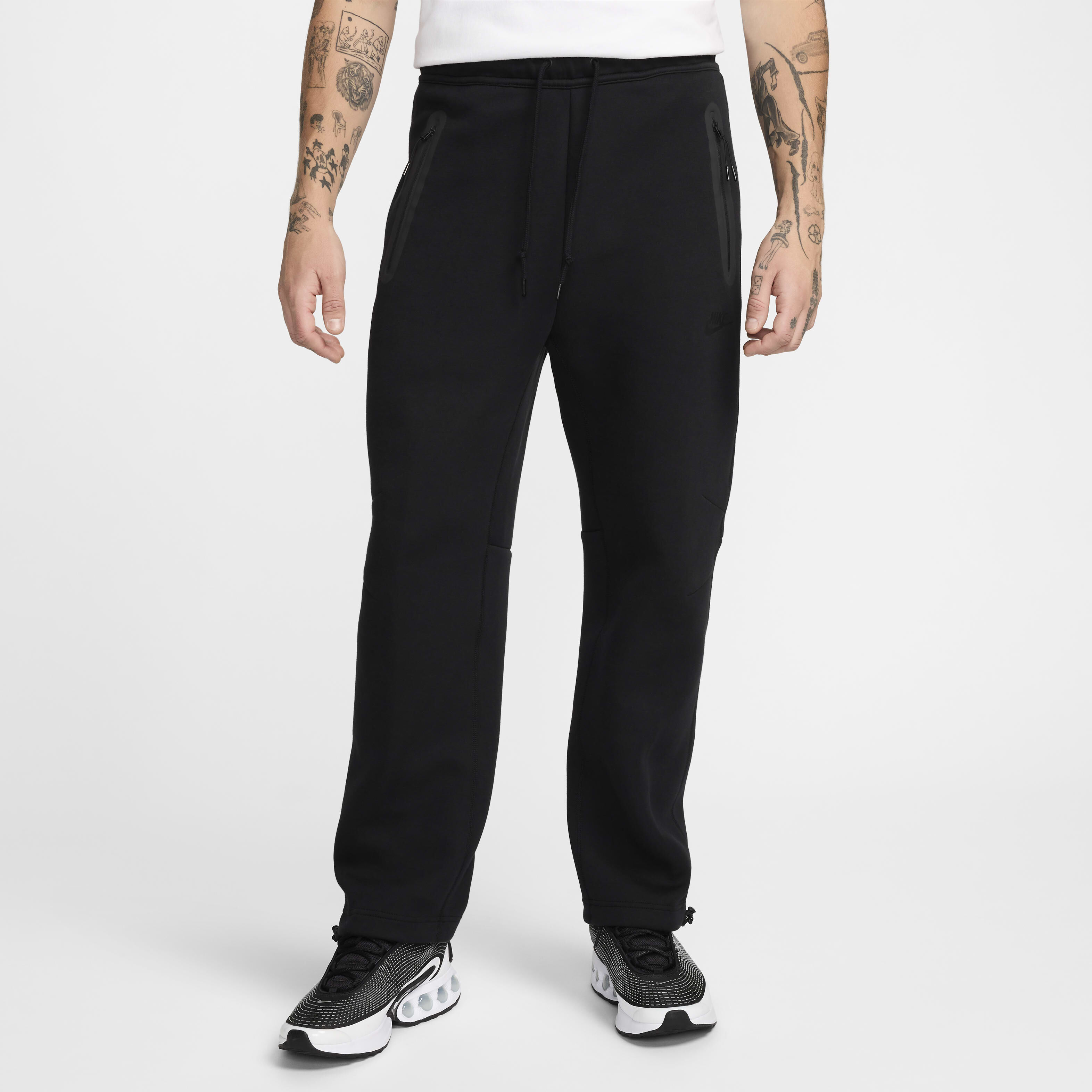 Nike tech fleece open hem pants online