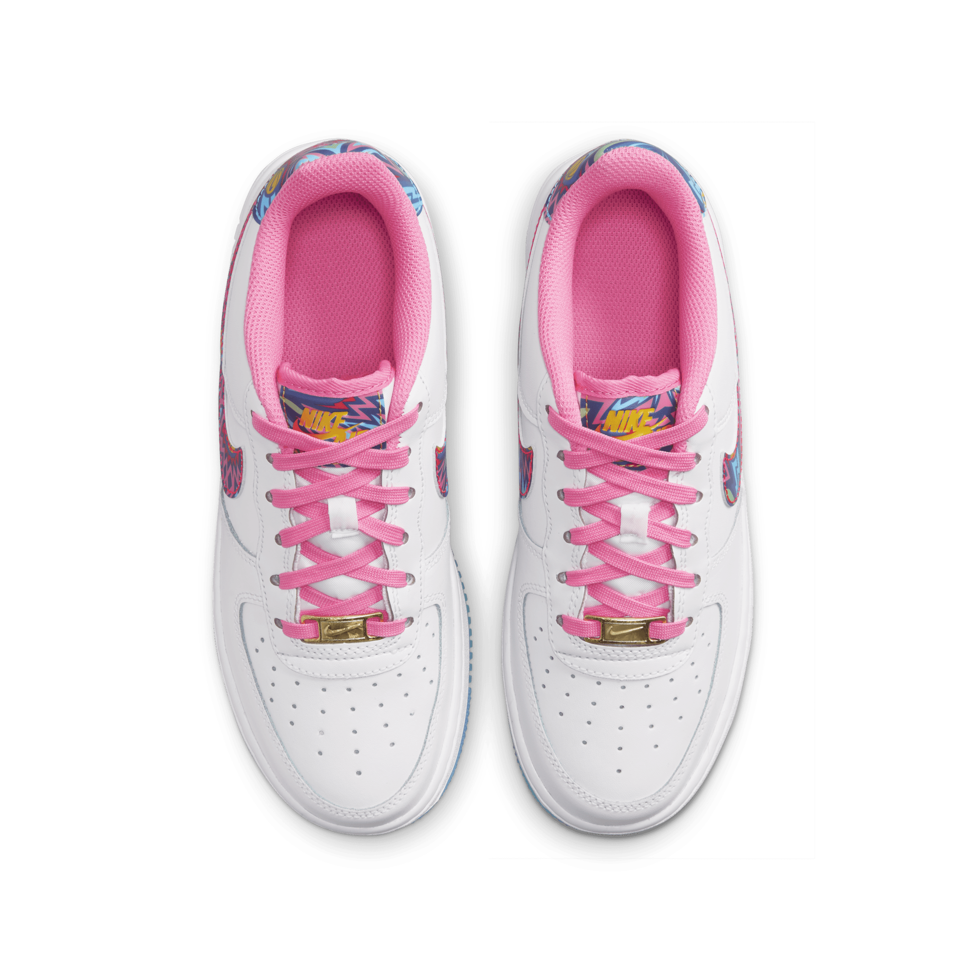 Nike air force 1 pink 2025 kids