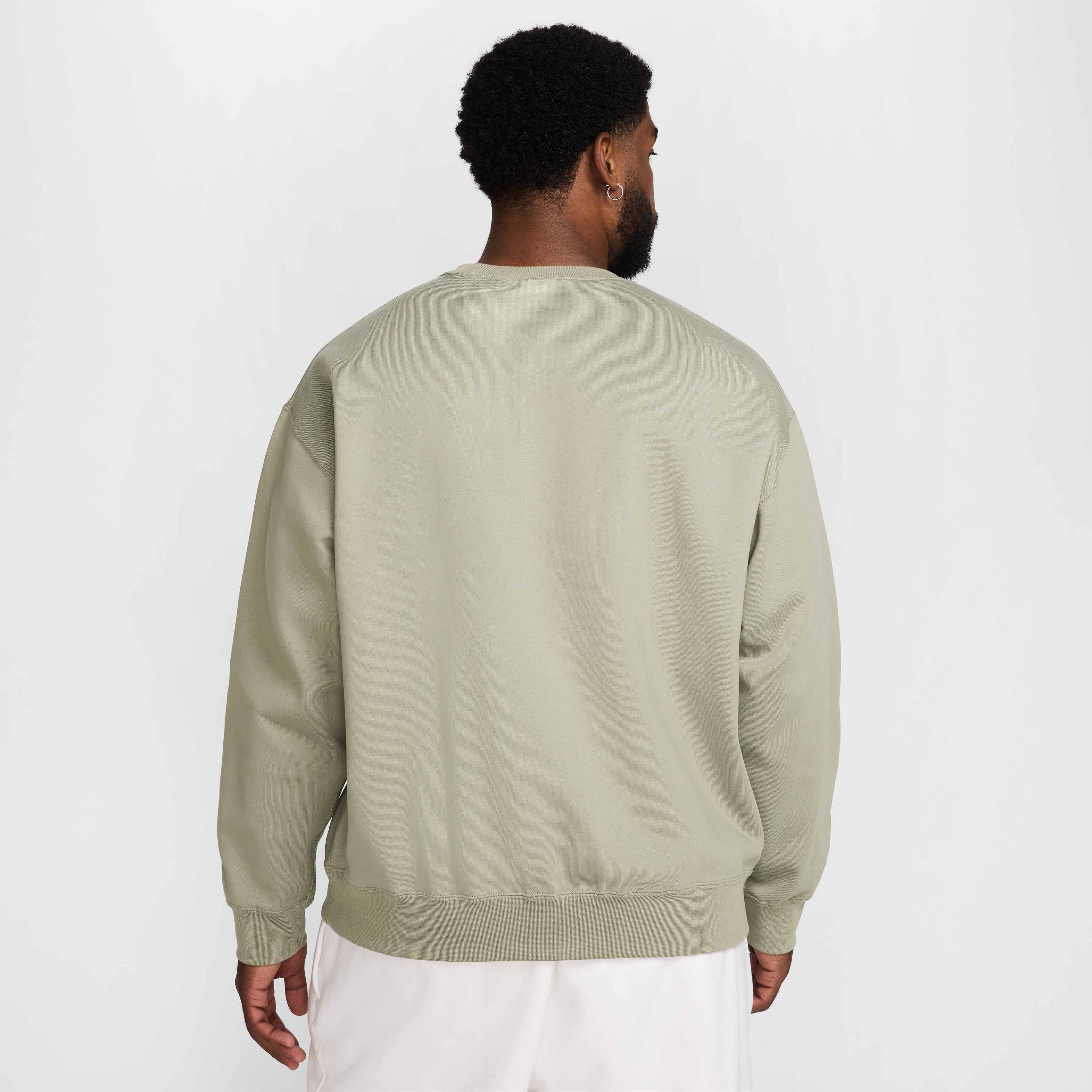 Buy Nike Solo Swoosh Men's Fleece Crew - Light Army/White