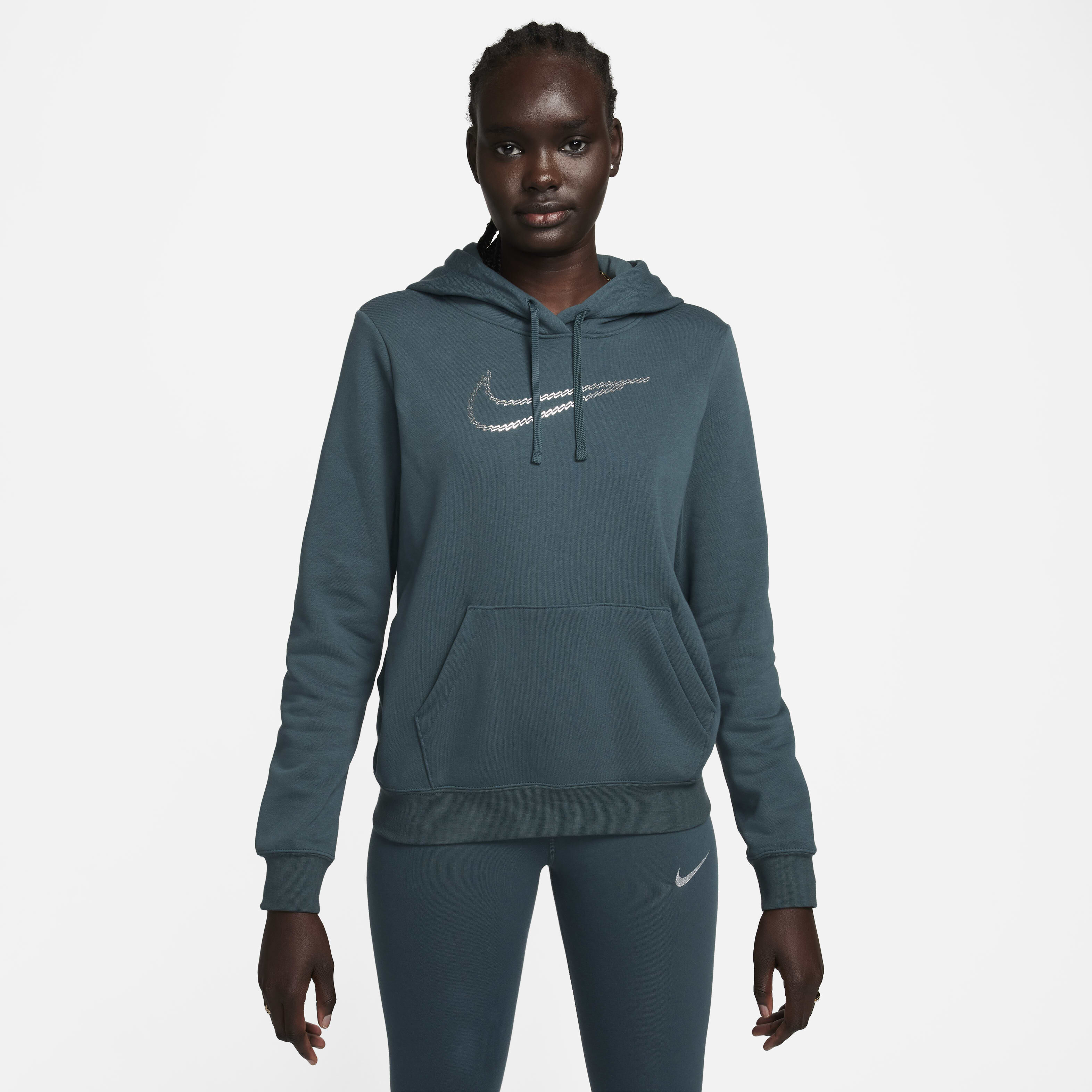 Buy Nike Sportswear Club Fleece Premium Essential Women s Shine Pullover Hoodie Nike Saudi Official