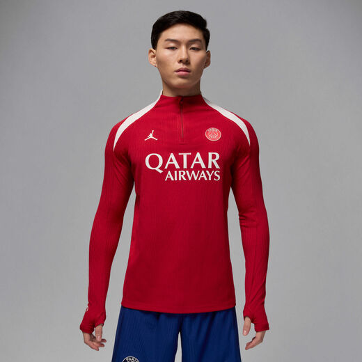 Men's Long Sleeves Shirts-JRDN, Paris Saint-Germain Strike Elite Fourth, Men's Jordan Dri-FIT ADV Football Knit Drill Top