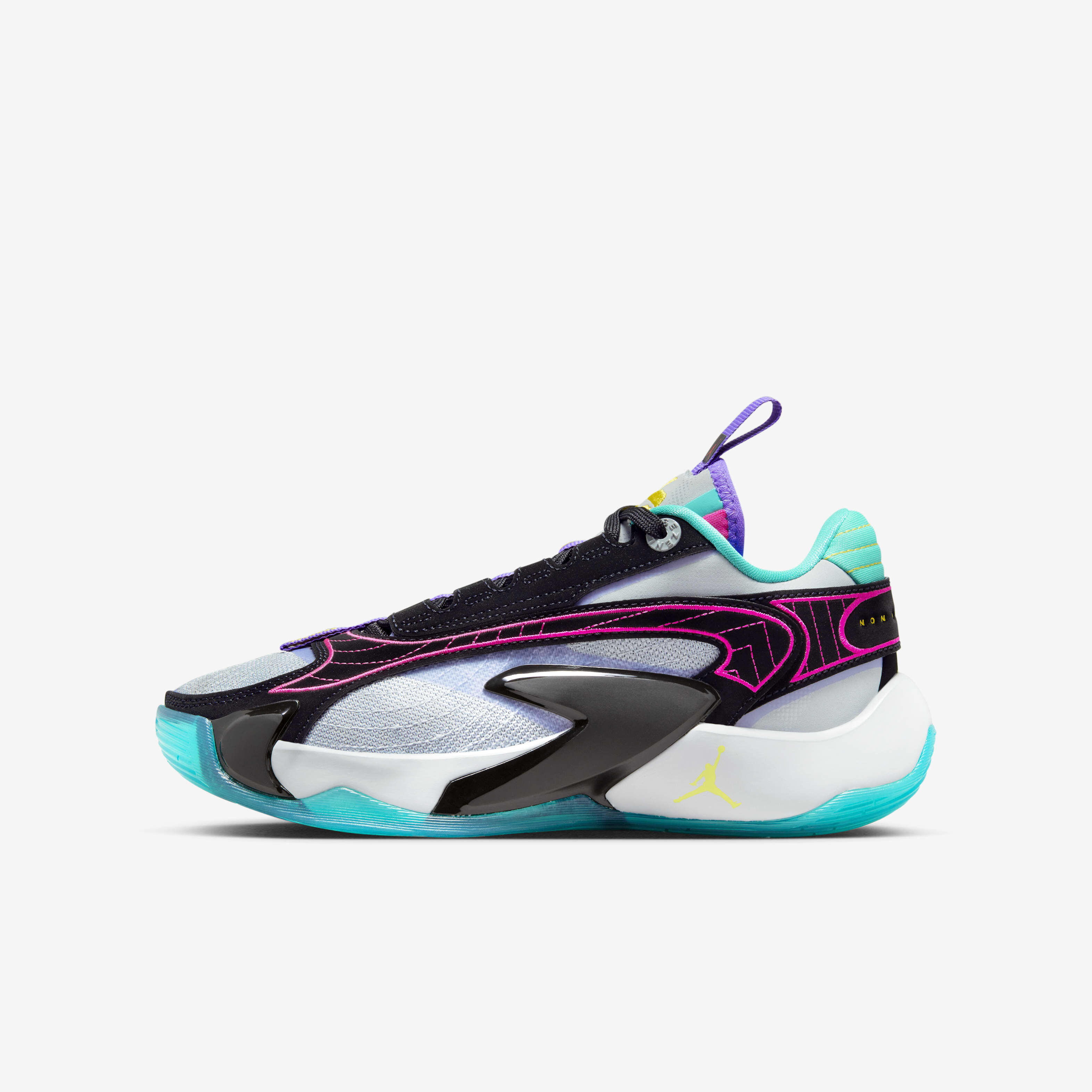 Buy Luka 2 Older Kids' Shoes - Wolf Grey/Black/Hyper Jade/Speed Yellow |  Nike Saudi Official